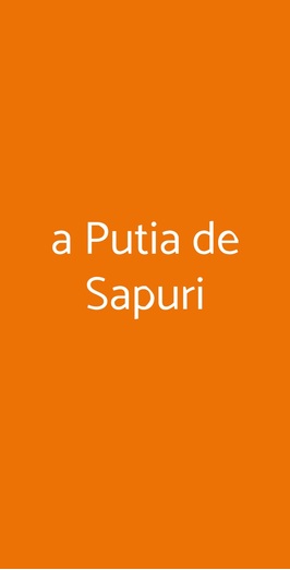 A Putia De Sapuri, Catania