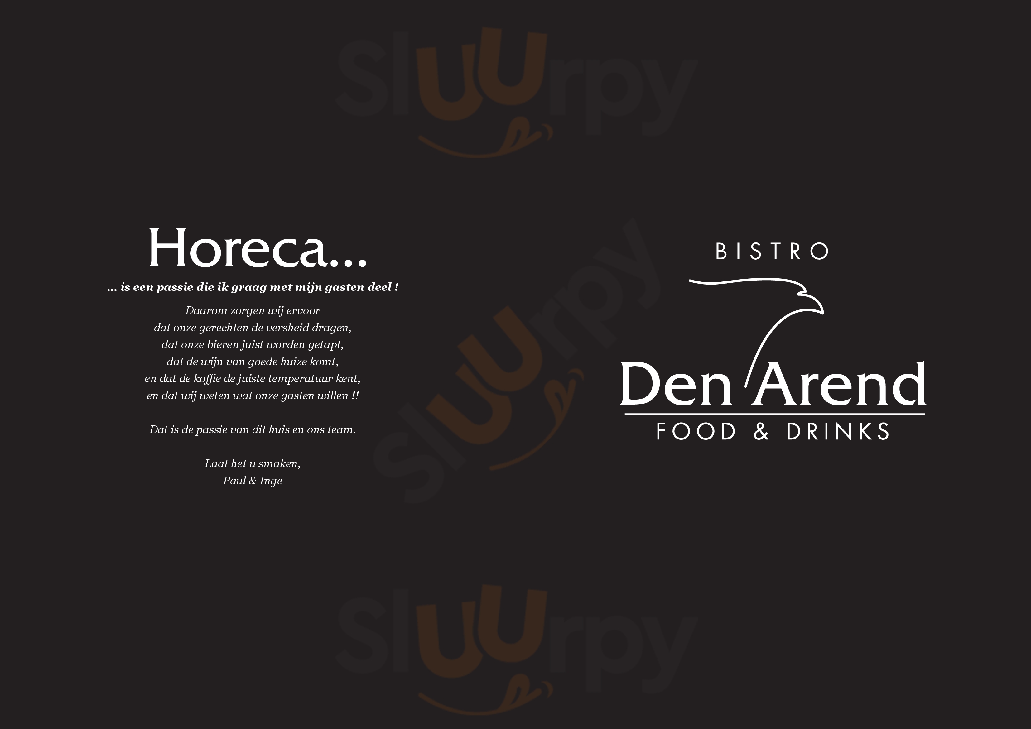 Bistro Den Arend Dilsen-Stokkem Menu - 1