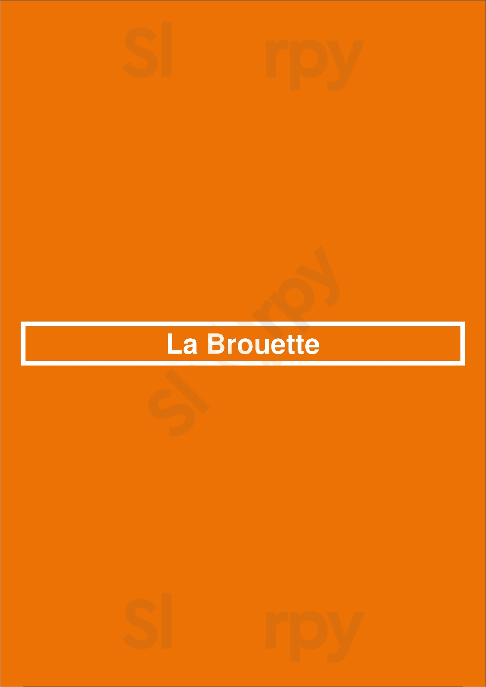 La Brouette Anderlecht Menu - 1