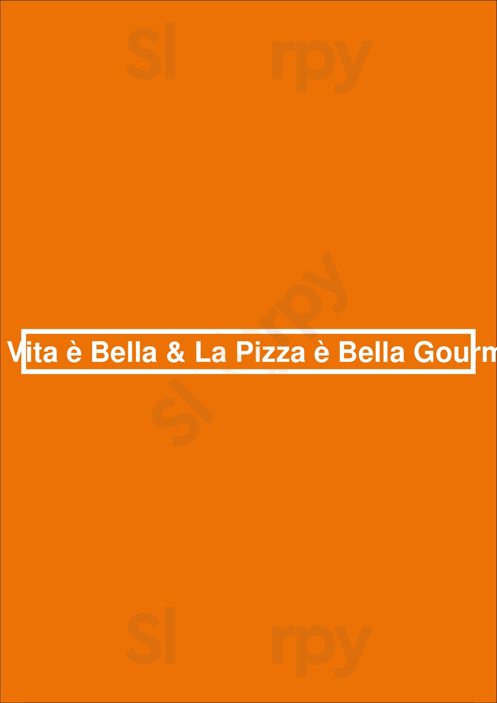 La Pizza è Bella Gourmet Etterbeek Menu - 1