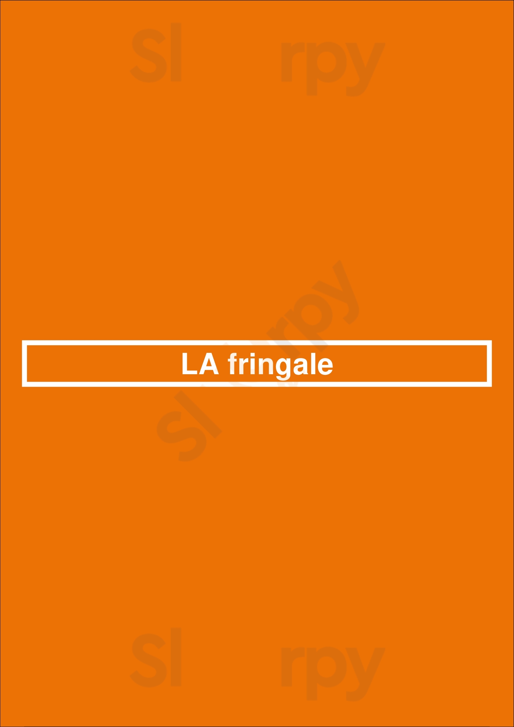 La Fringale Saint-Gilles Menu - 1