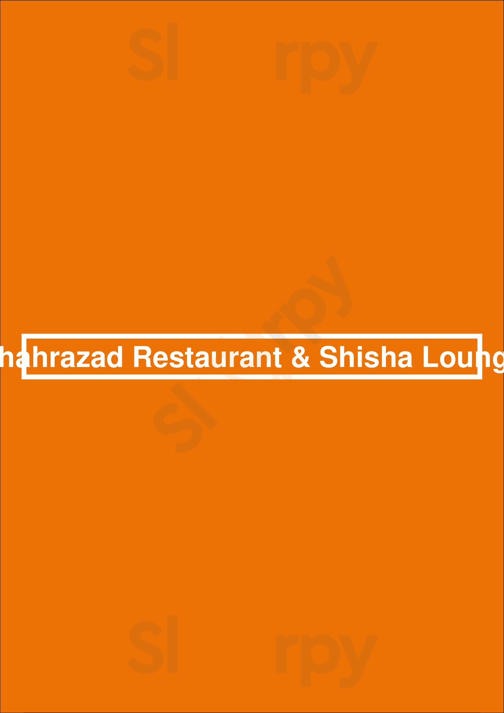 Shahrazad Restaurant Bruxelles Menu - 1