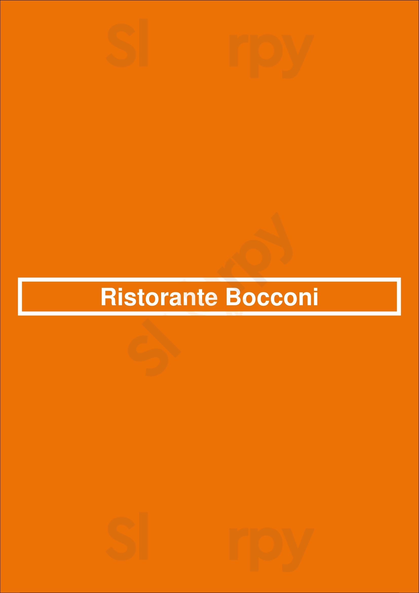 Ristorante Bocconi Bruxelles Menu - 1