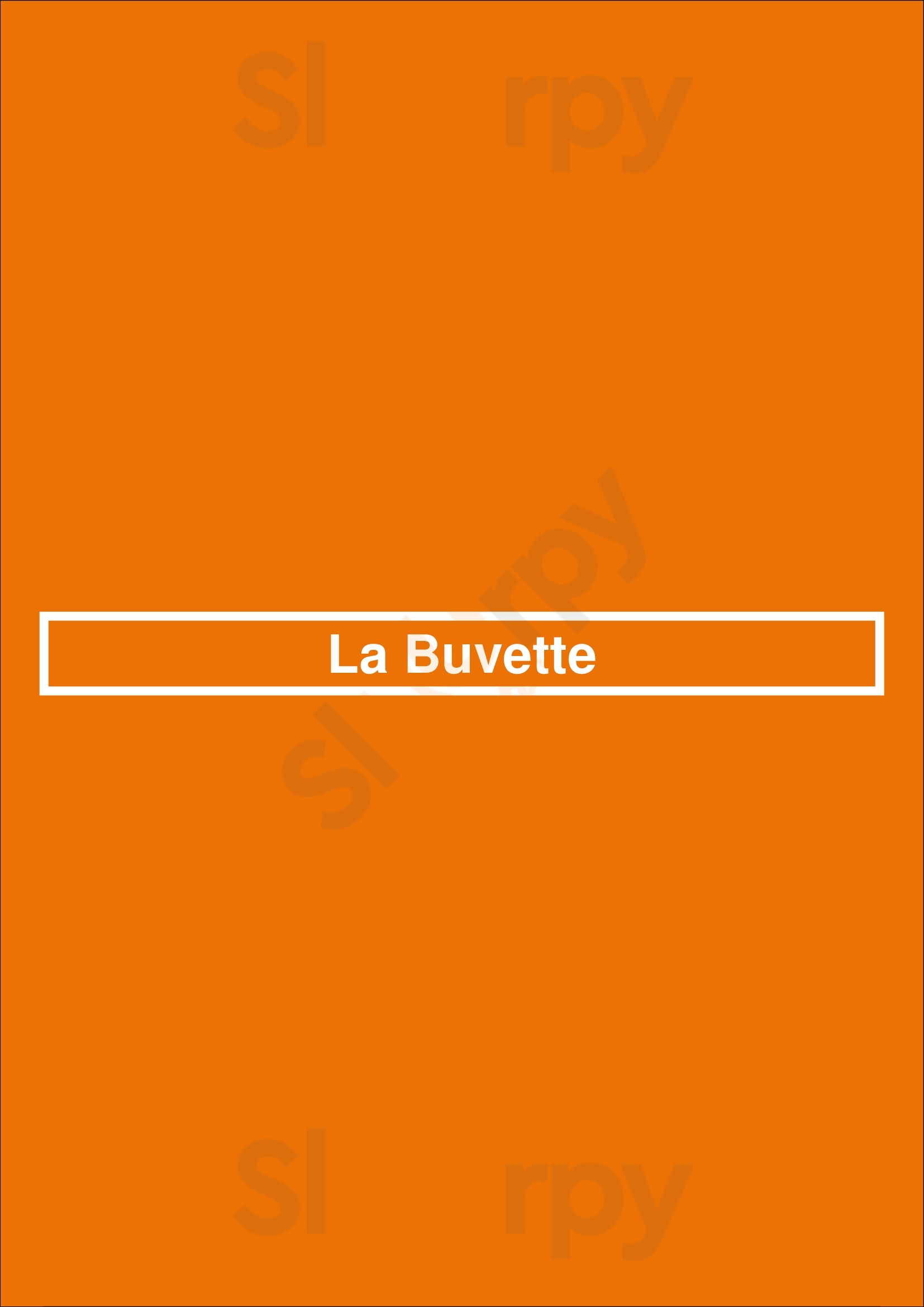La Buvette Bruxelles Menu - 1
