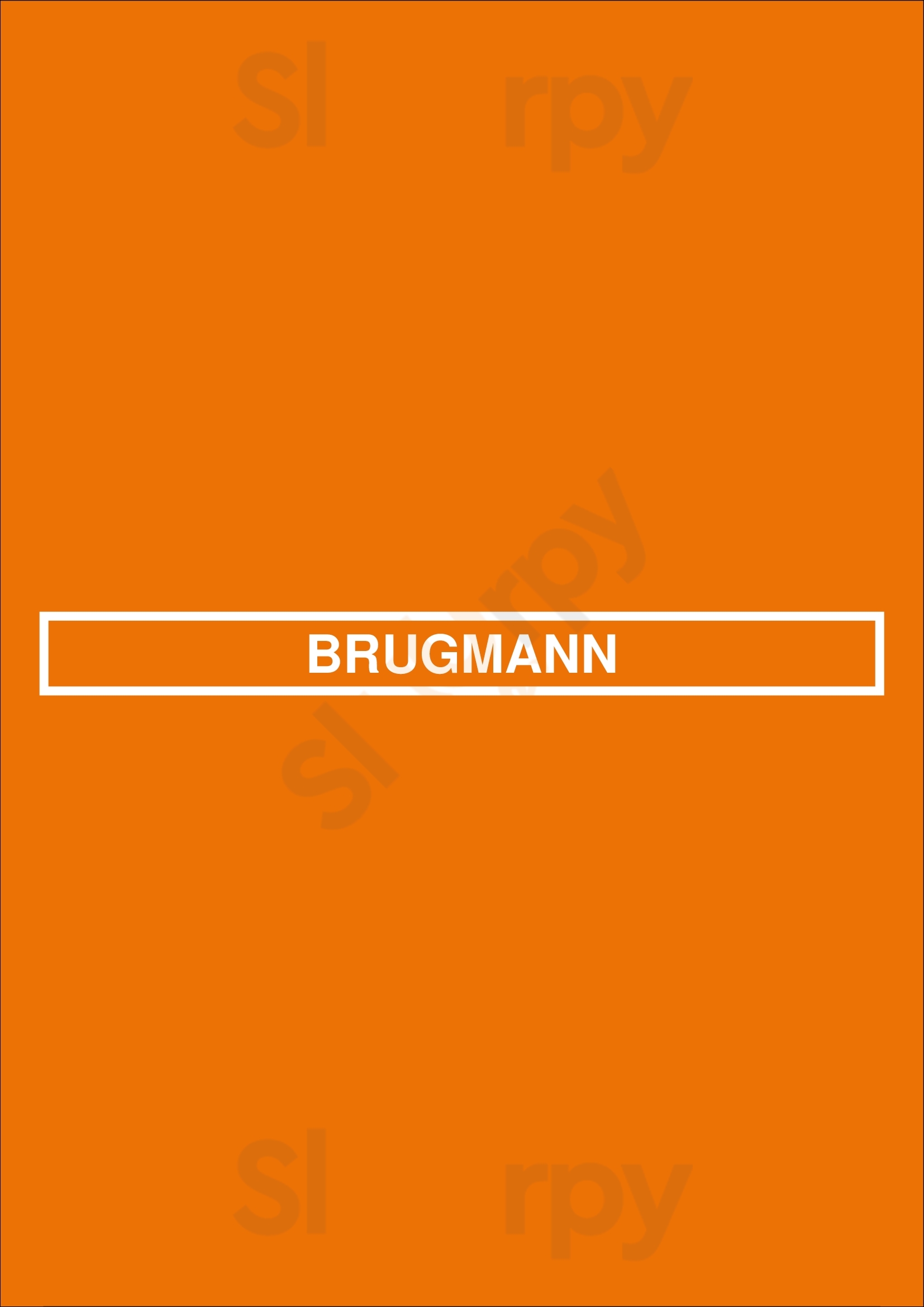 Brugmann Bruxelles Menu - 1