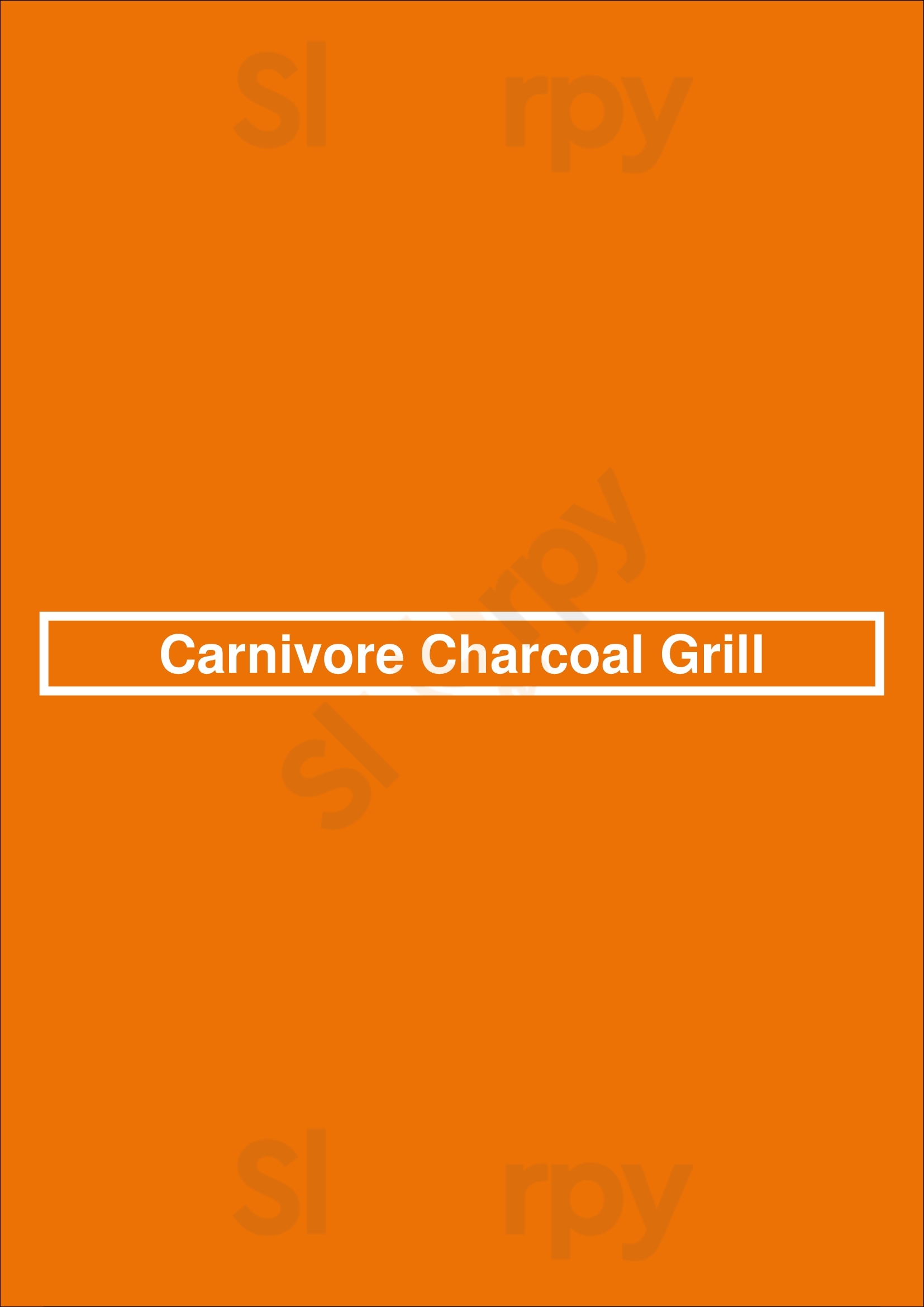 Carnivore Charcoal Grill Bruxelles Menu - 1