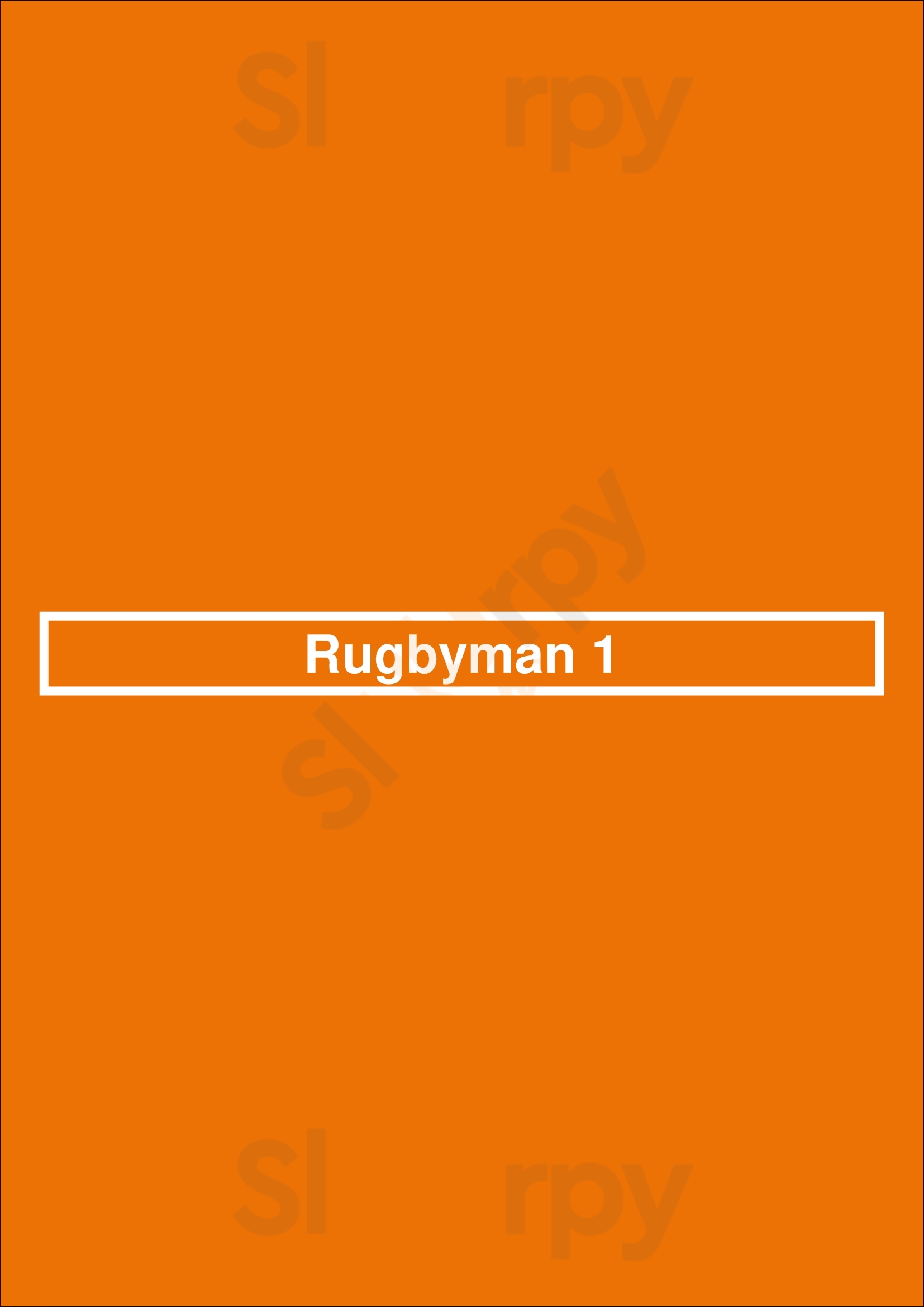 Rugbyman 1 Bruxelles Menu - 1
