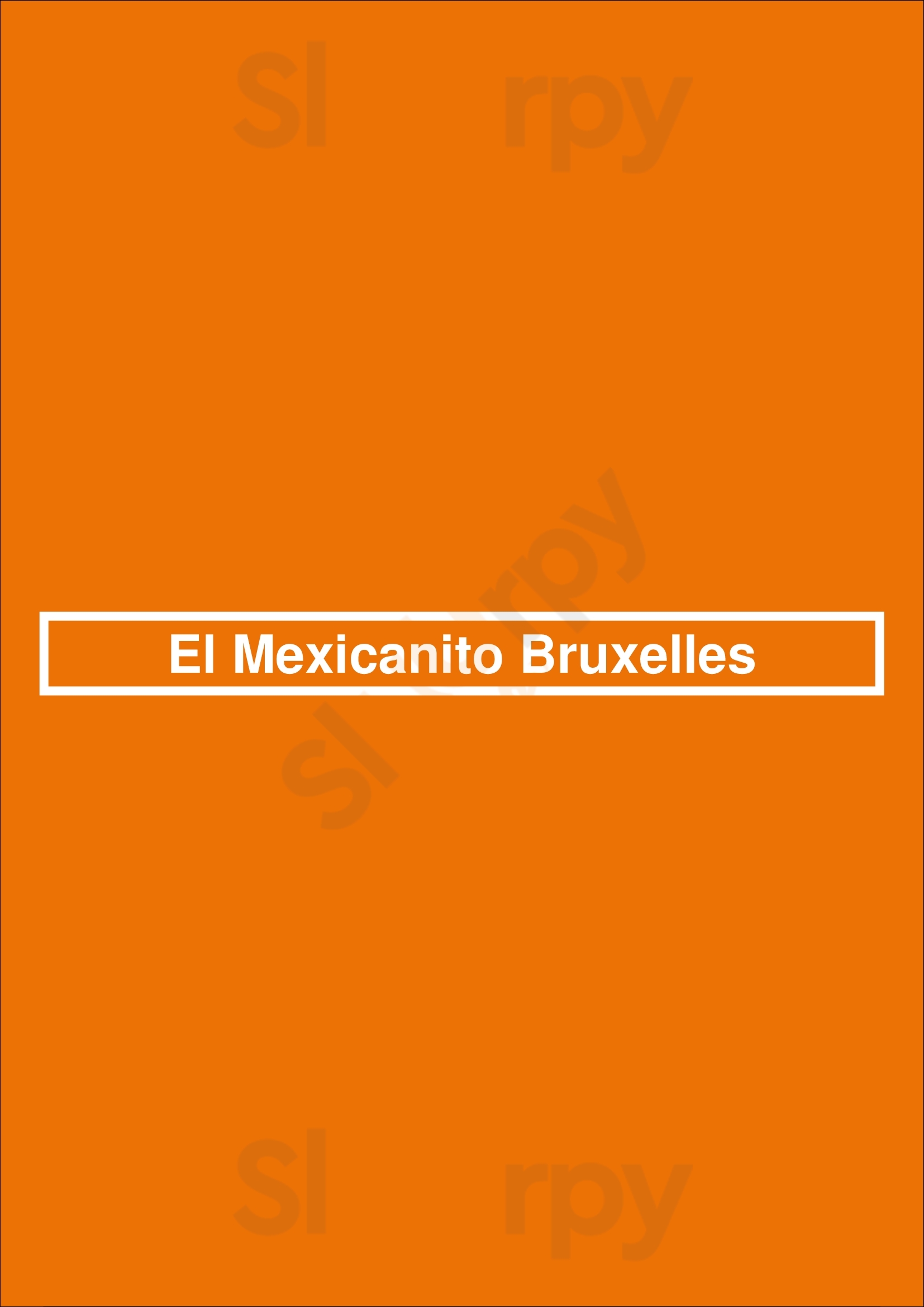 El Mexicanito Bruxelles Menu - 1