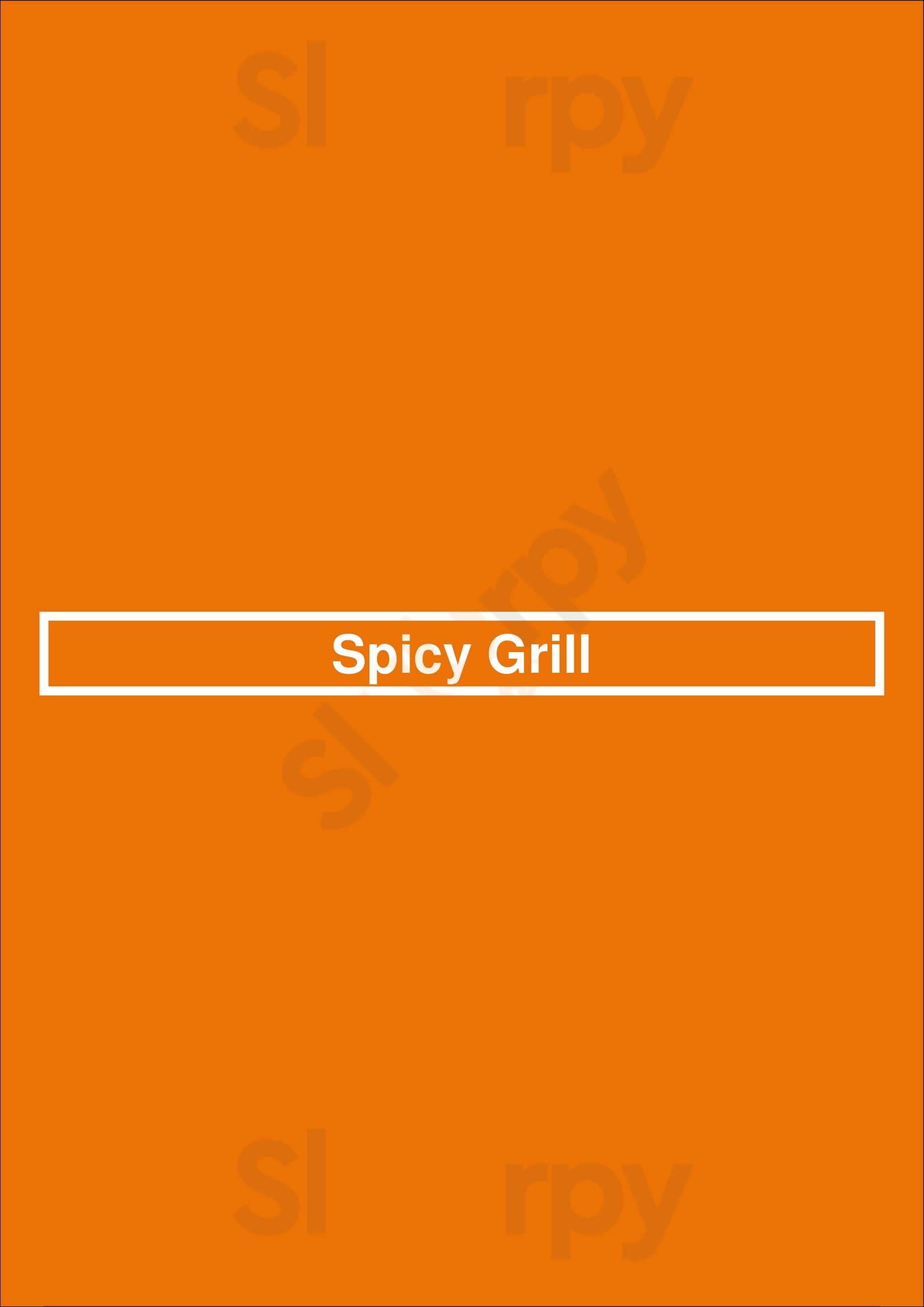 Spicy Grill Bruxelles Menu - 1