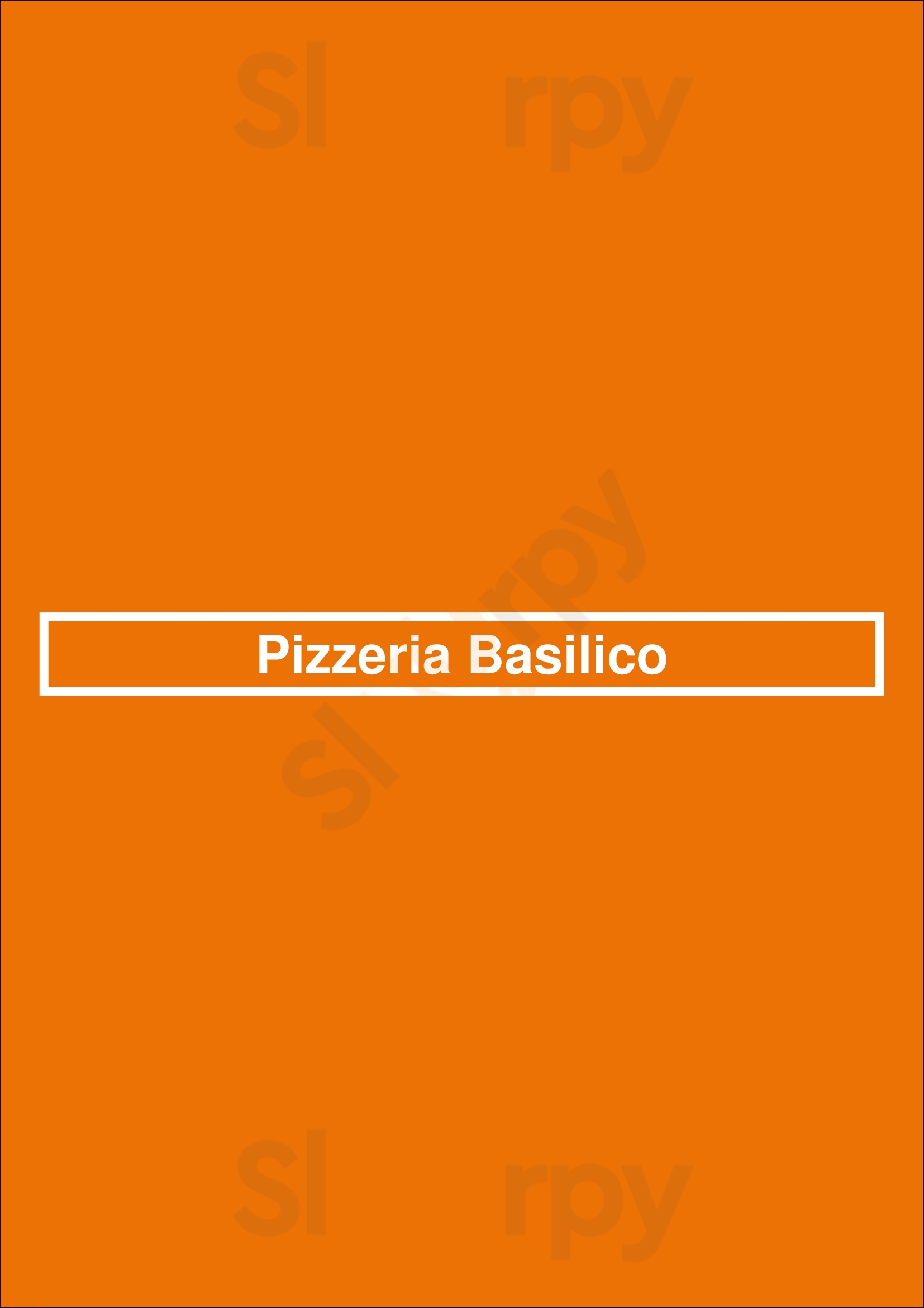 Pizzeria Basilico Bruxelles Menu - 1