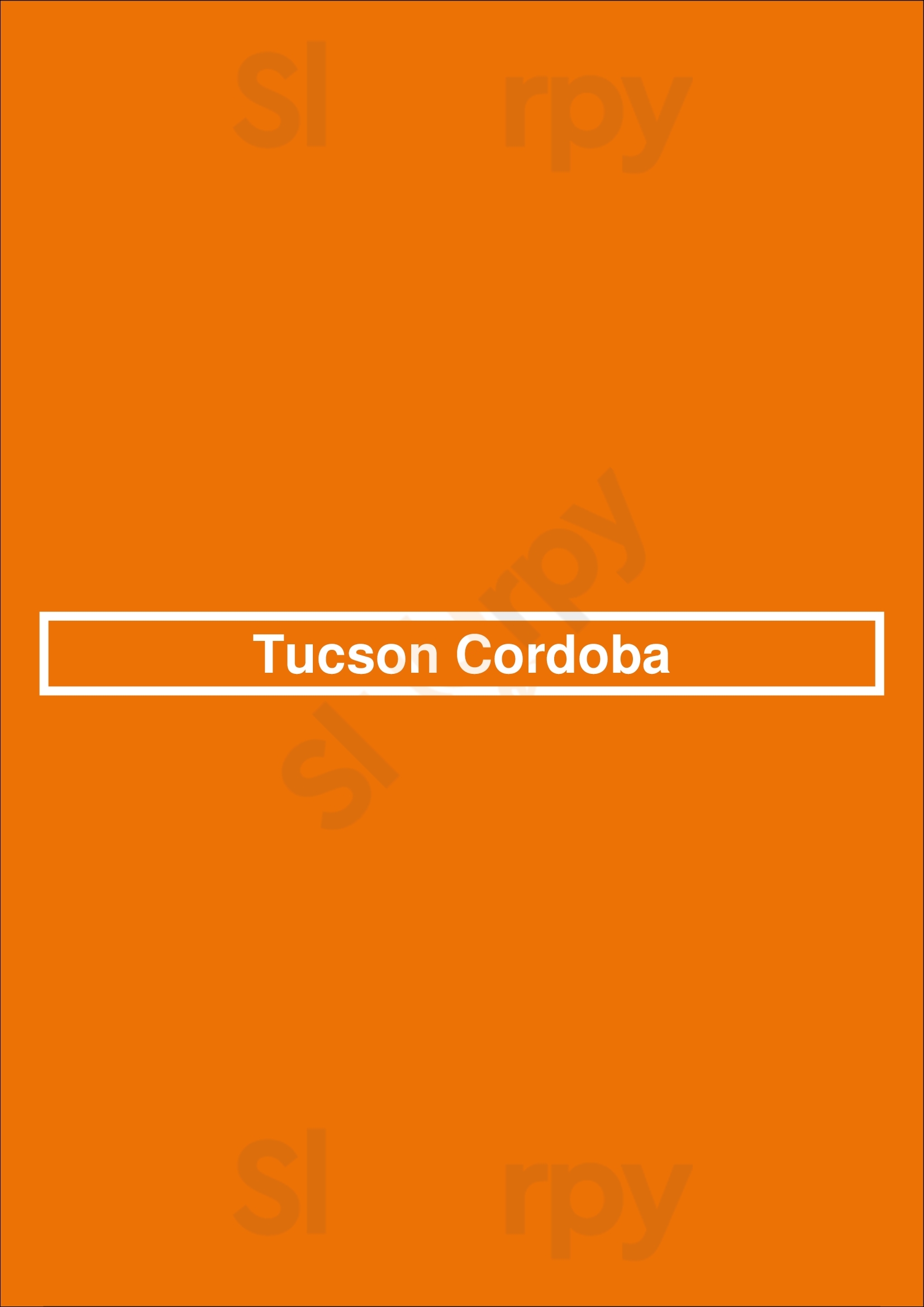Tucson Cordoba Córdoba Menu - 1