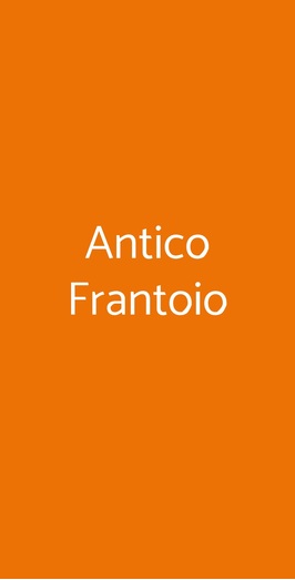 Antico Frantoio, Isolabona