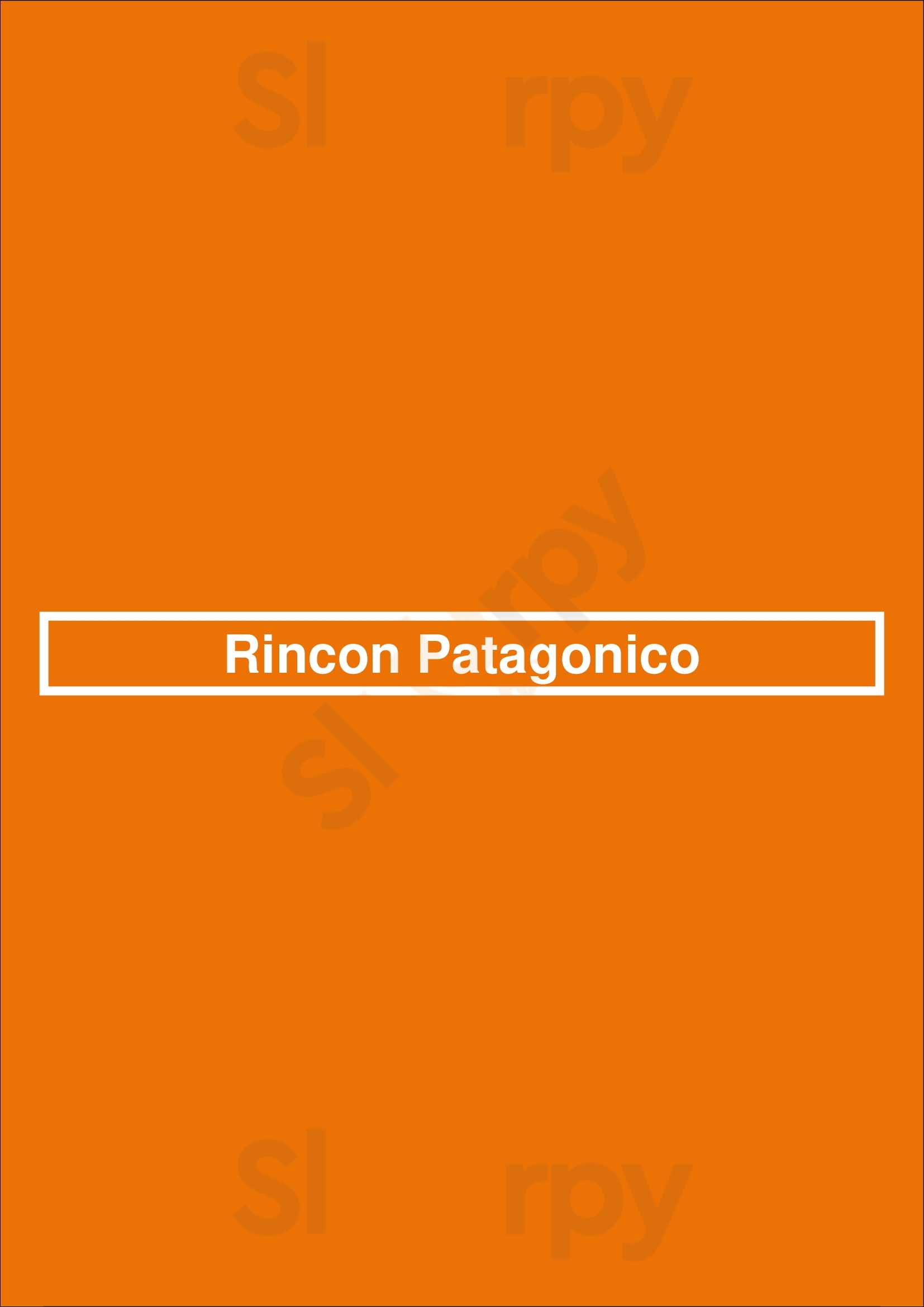Rincón Patagónico San Carlos de Bariloche Menu - 1