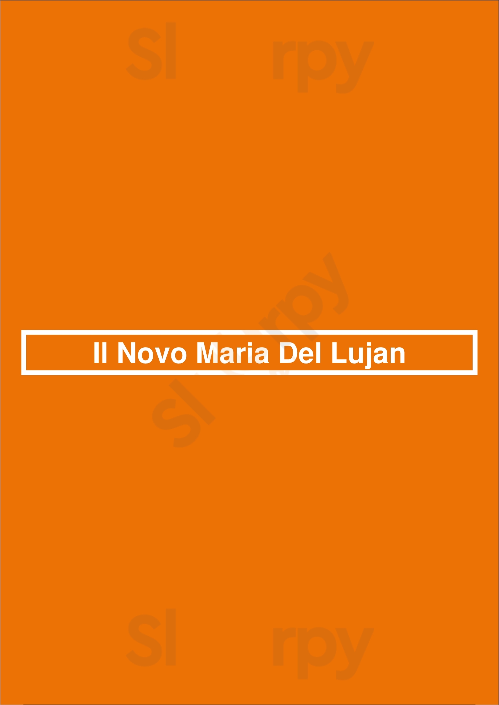 Maria Lujan Ristorante Tigre Menu - 1