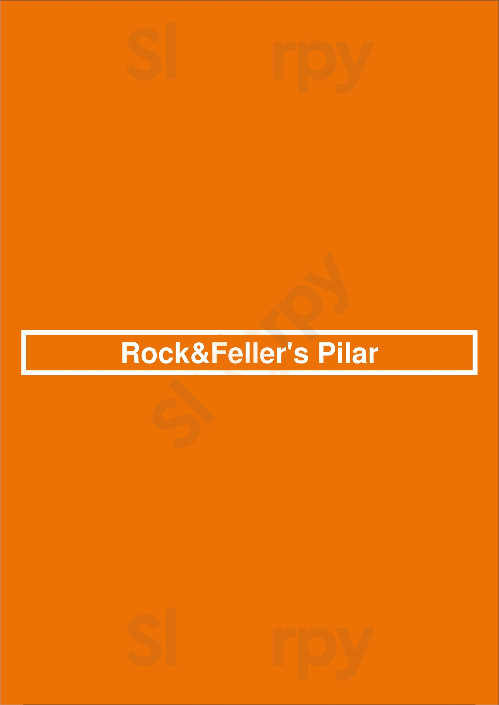 Rock&feller's Pilar Pilar Menu - 1