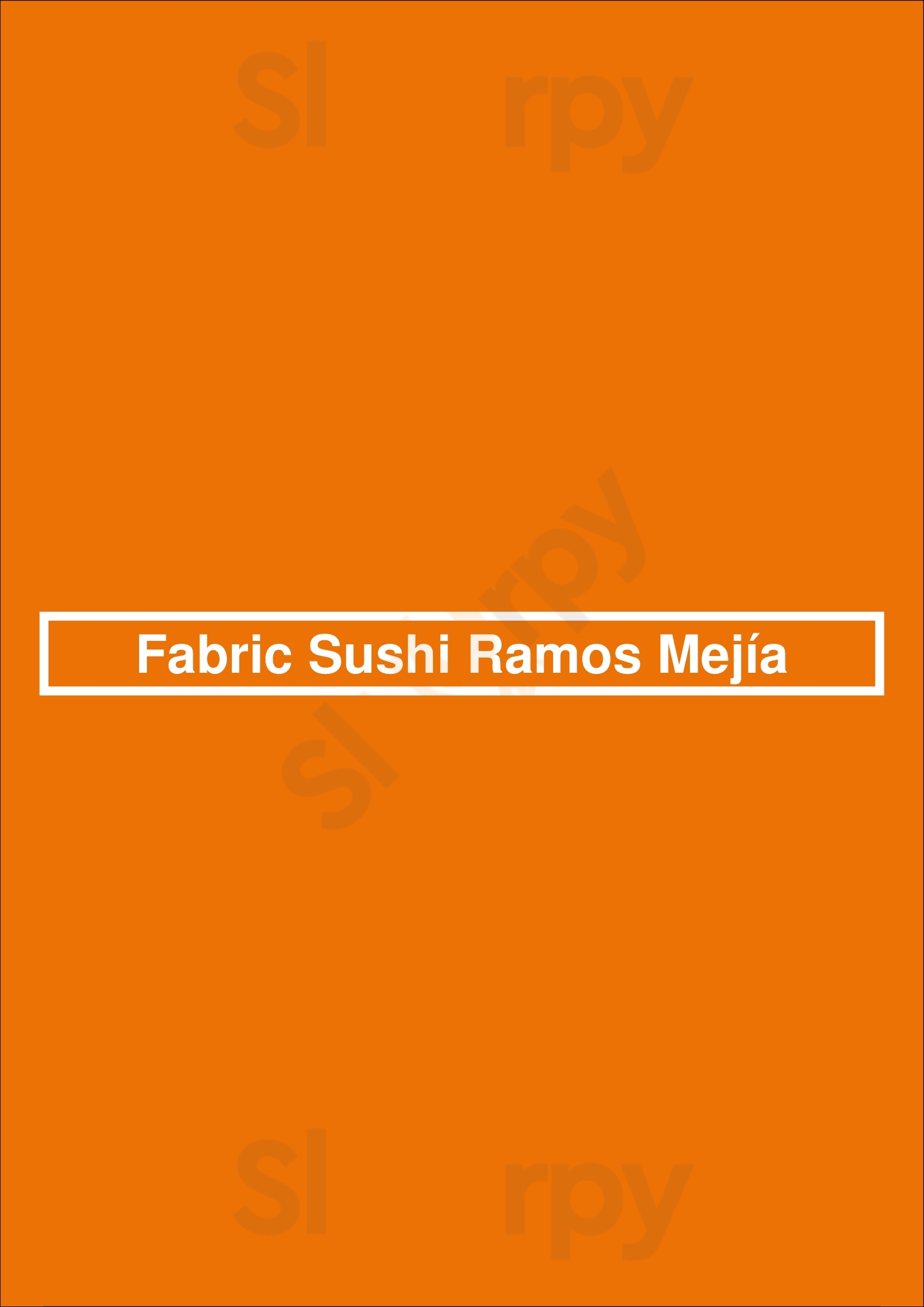 Fabric Sushi Ramos Mejía Ramos Mejía Menu - 1
