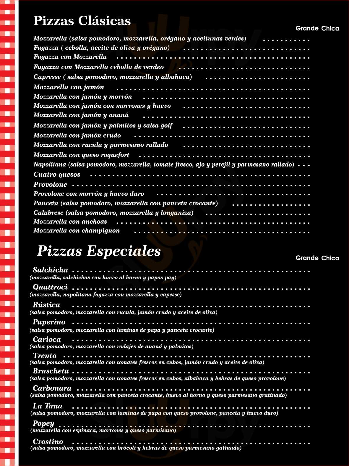 La Tana Pizza A La Piedra Monte Grande Menu - 1
