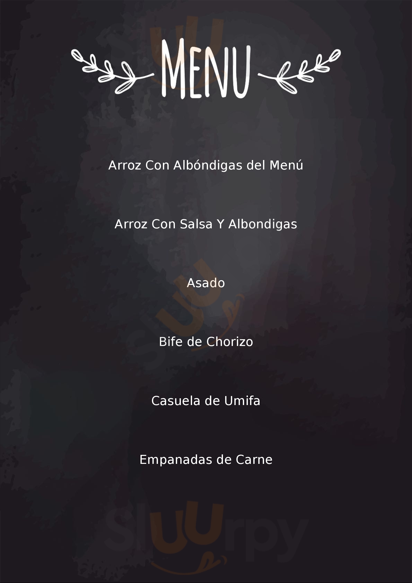 Atahualpa Mina Clavero Menu - 1
