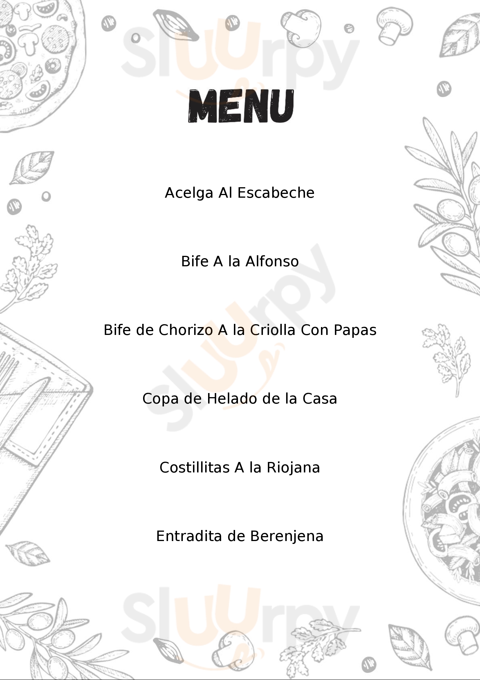 Alfonso Restaurante Cafetería Quilmes Menu - 1
