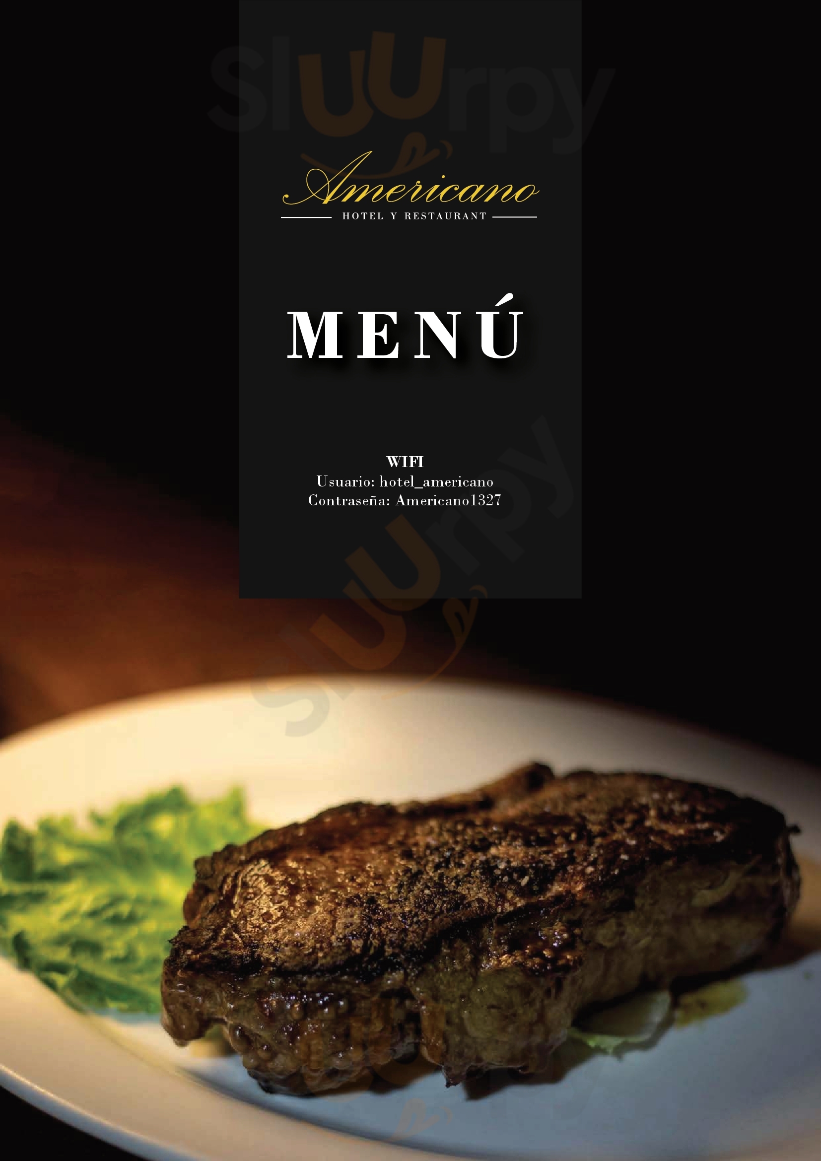 Hotel Americano Perito Moreno Menu - 1