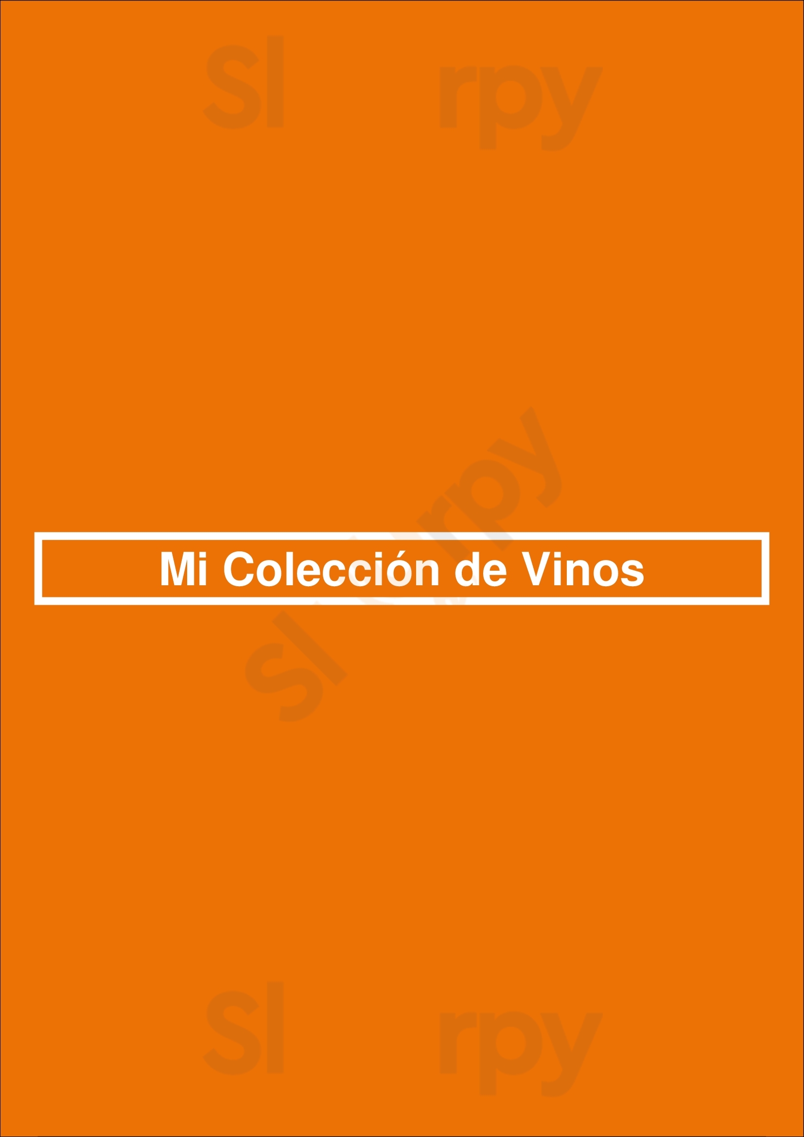 Mi Coleccion De Vinos Buenos Aires Menu - 1