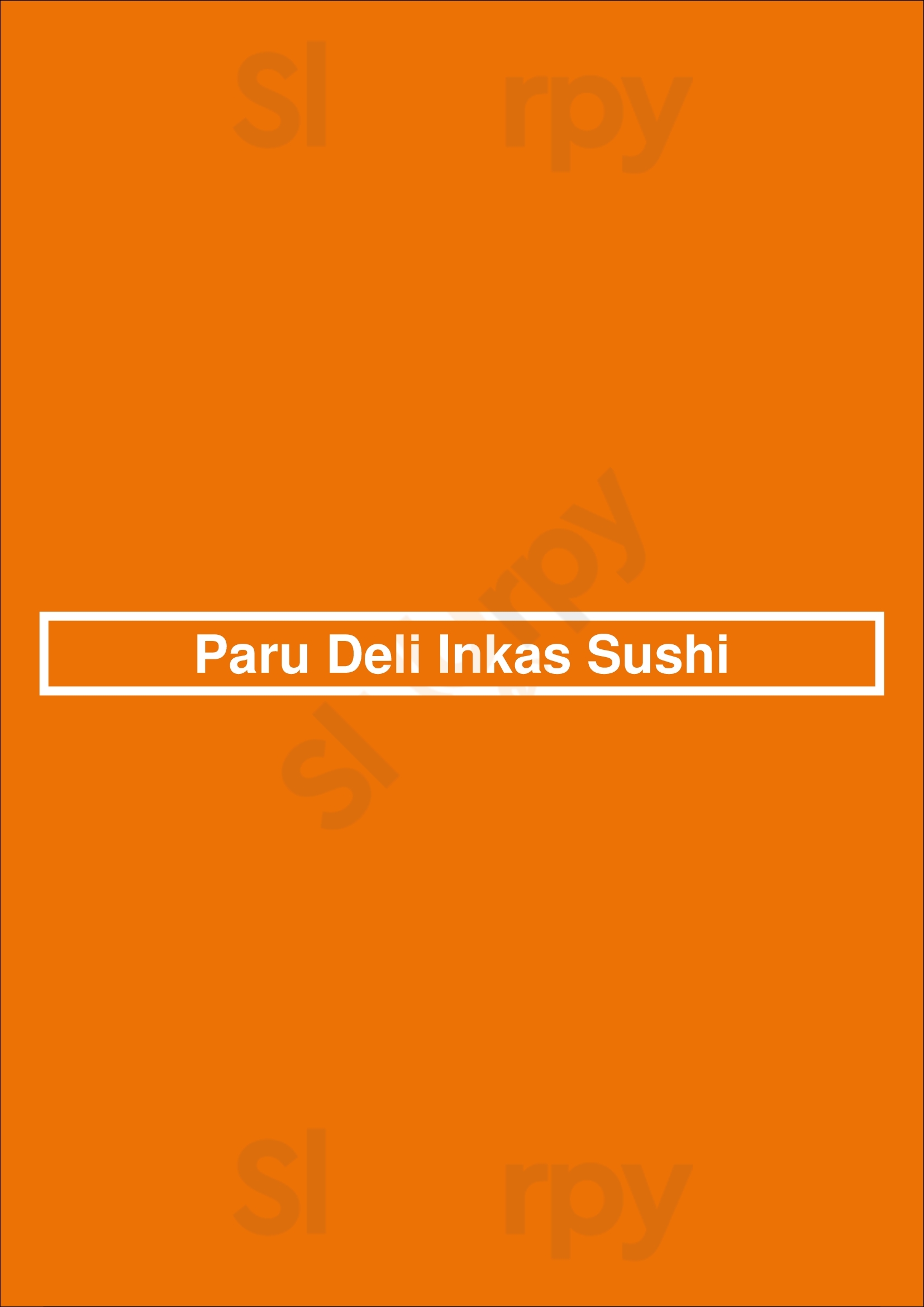 Paru Deli Inkas Sushi Olivos Menu - 1