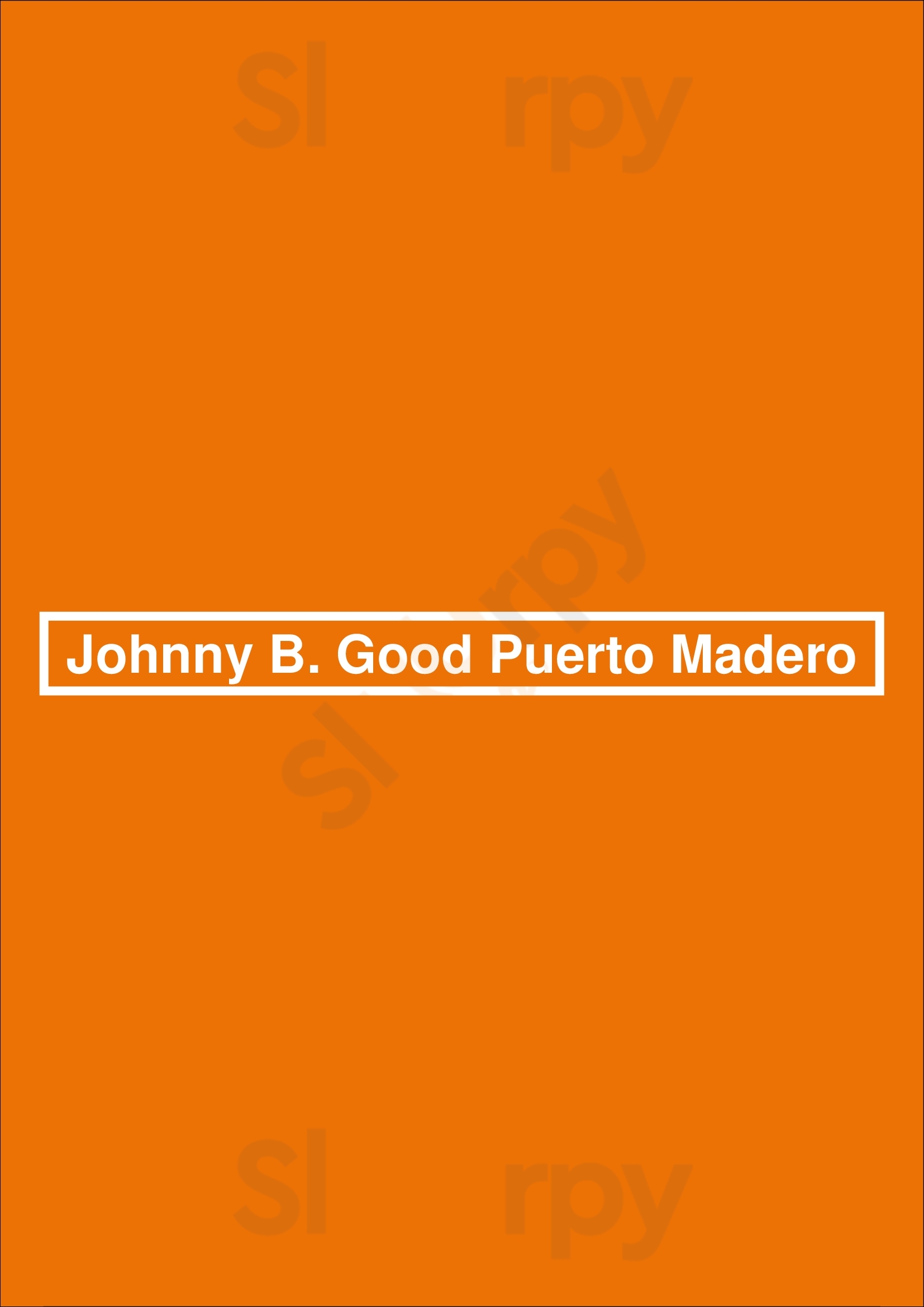 Johnny B. Good Puerto Madero Buenos Aires Menu - 1