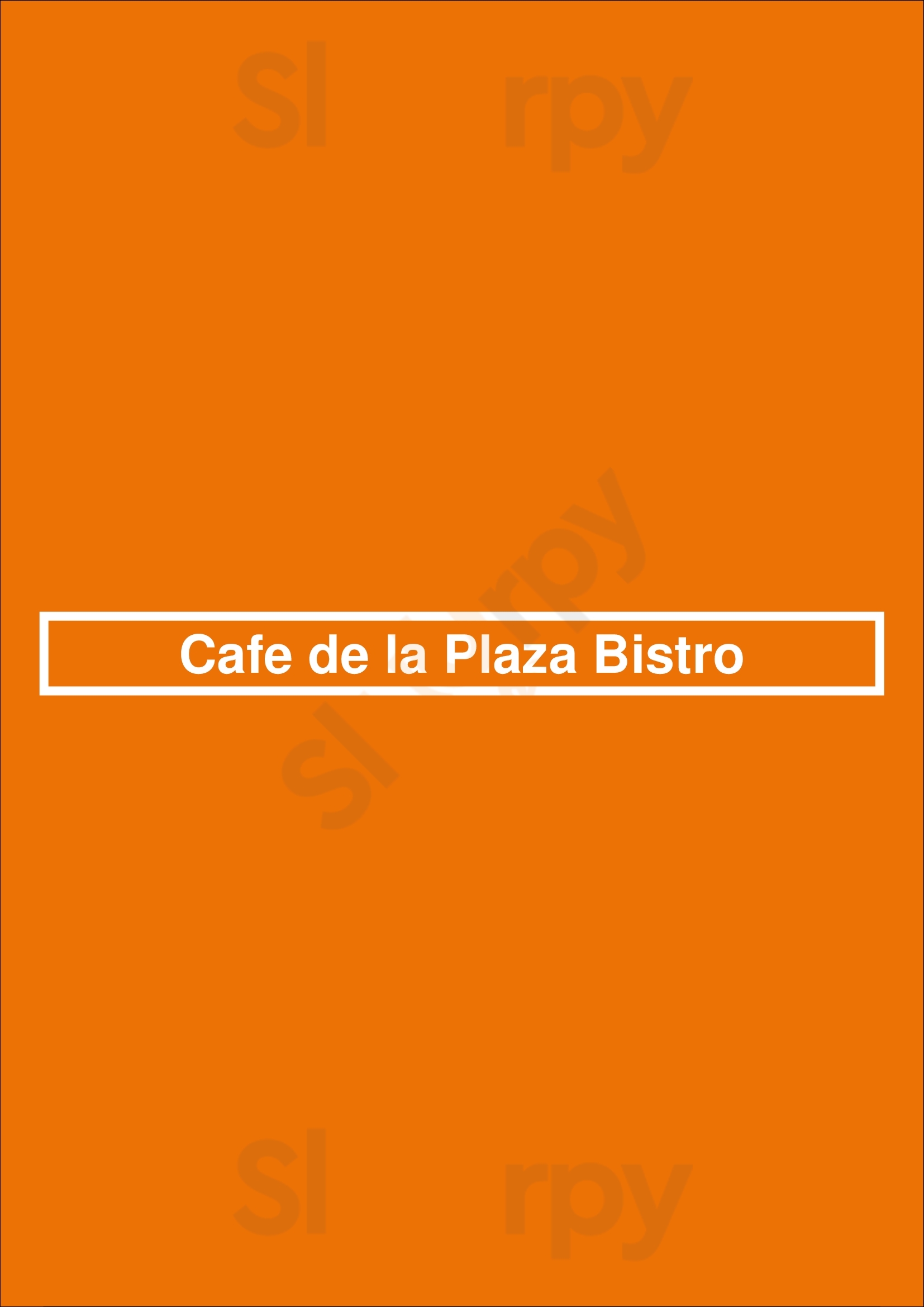 Cafe De La Plaza Bistro Buenos Aires Menu - 1