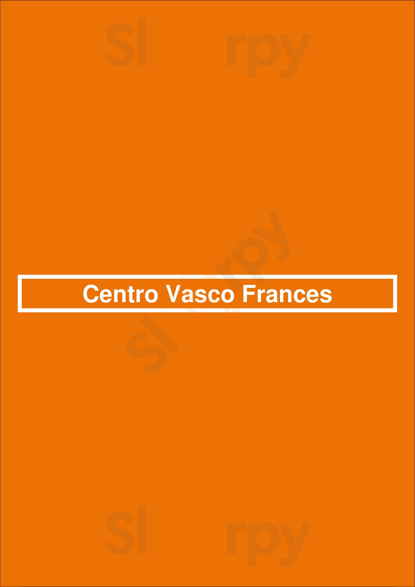Centro Vasco Frances Buenos Aires Menu - 1