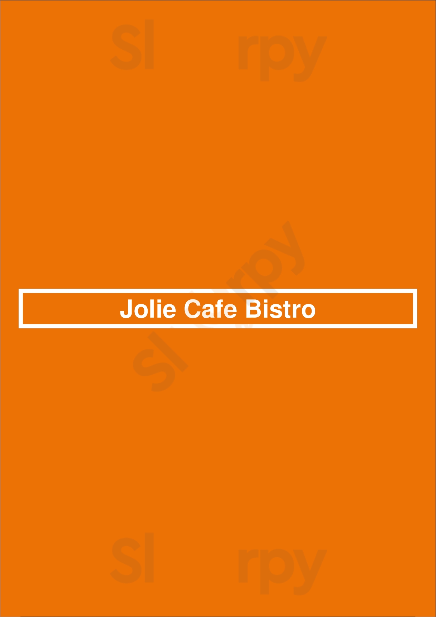 Jolie Cafe Bistro Buenos Aires Menu - 1