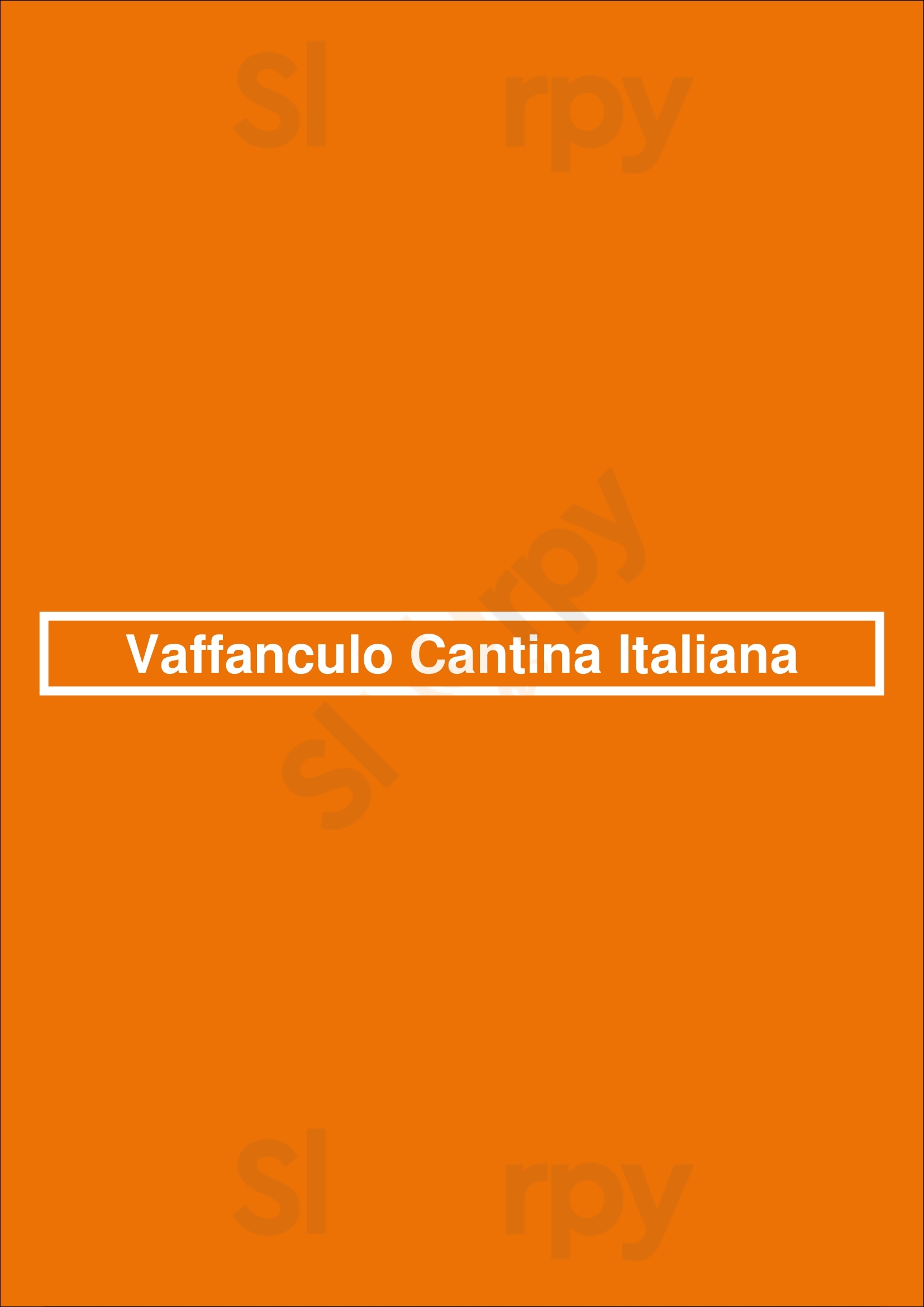 Vaffanculo Cantina Italiana Buenos Aires Menu - 1