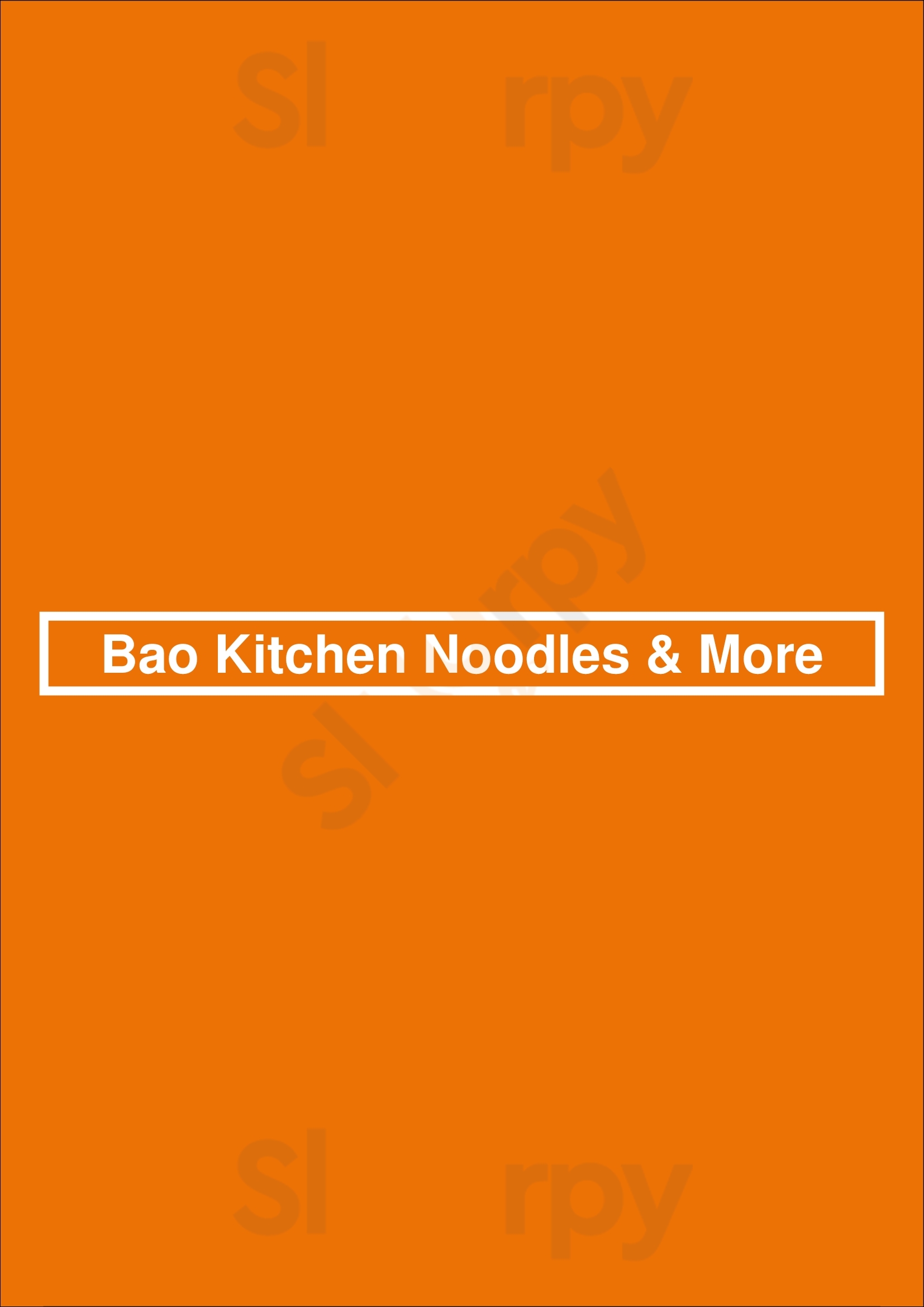 Bao Kitchen Noodles & More Buenos Aires Menu - 1