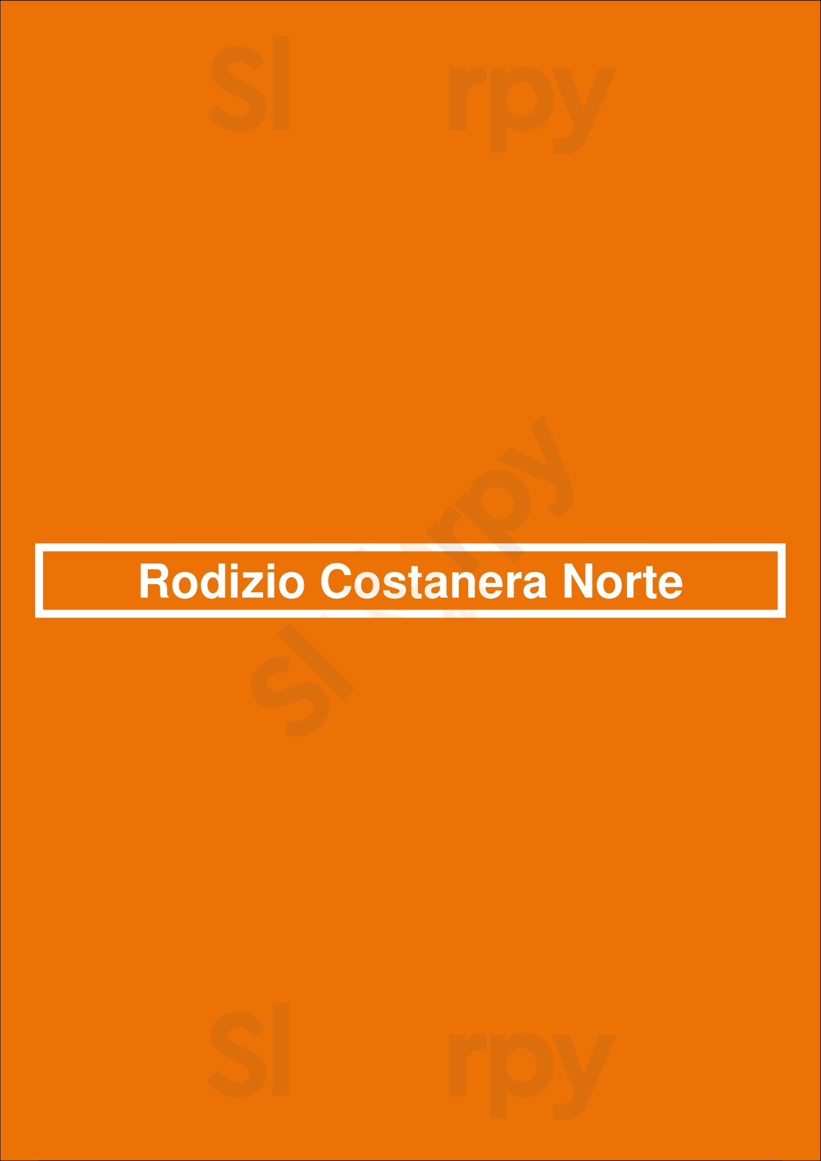 Rodizio Costanera Norte Buenos Aires Menu - 1