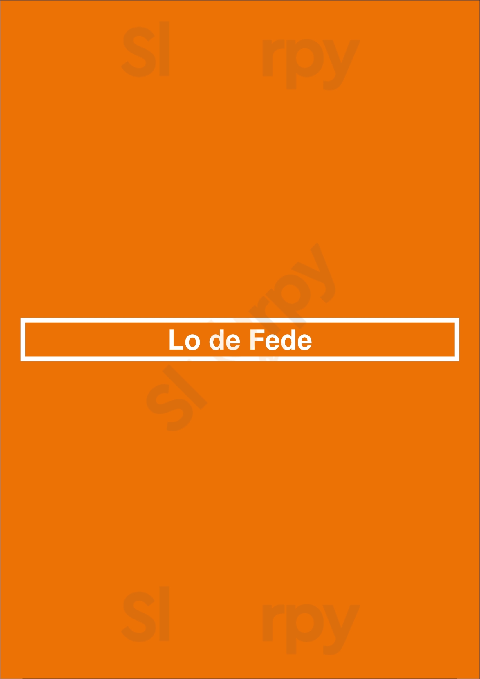 Lo De Fede Buenos Aires Menu - 1