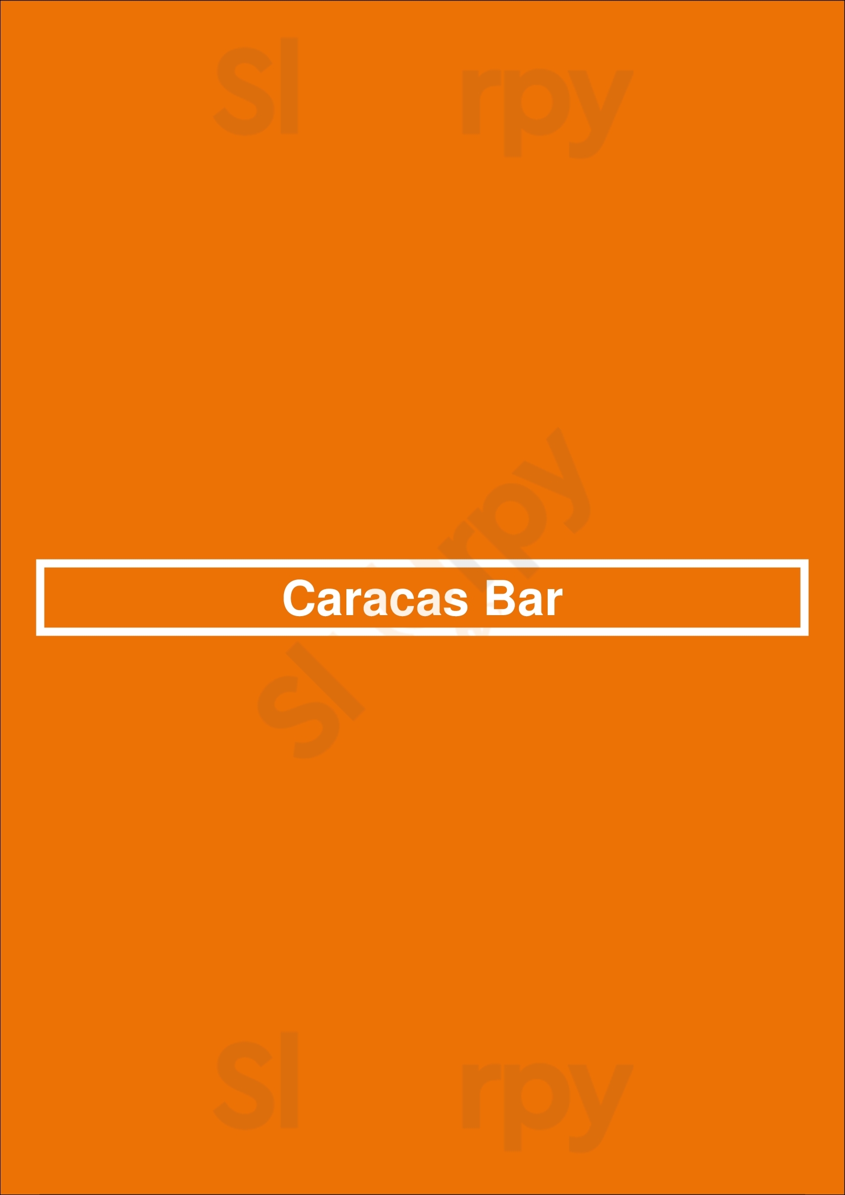Caracas Bar Buenos Aires Menu - 1
