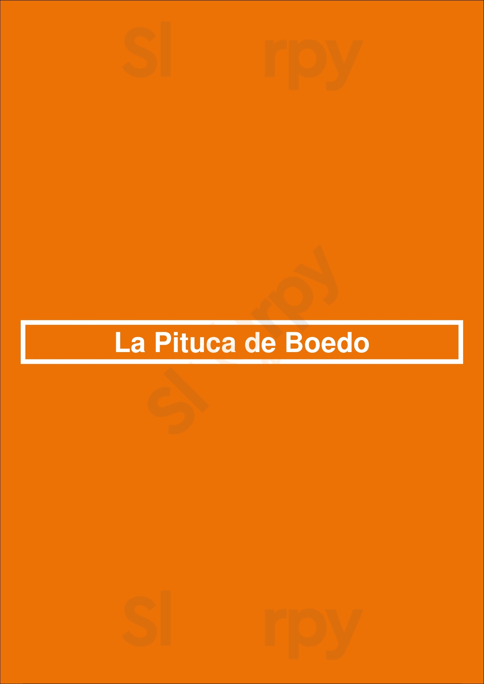 La Pituca De Boedo Buenos Aires Menu - 1