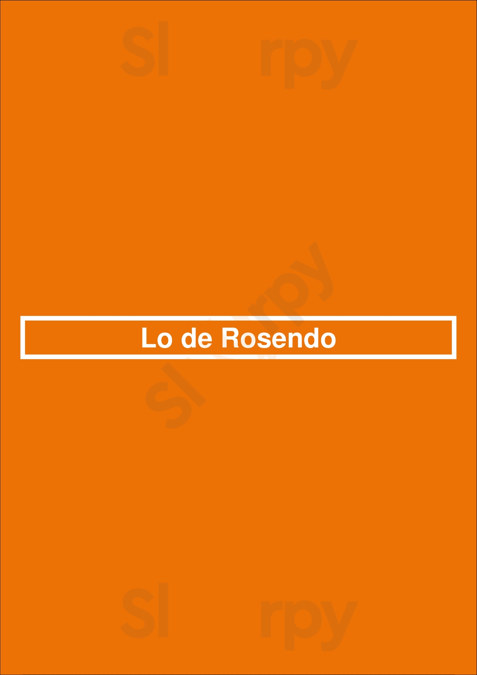 Lo De Rosendo Buenos Aires Menu - 1