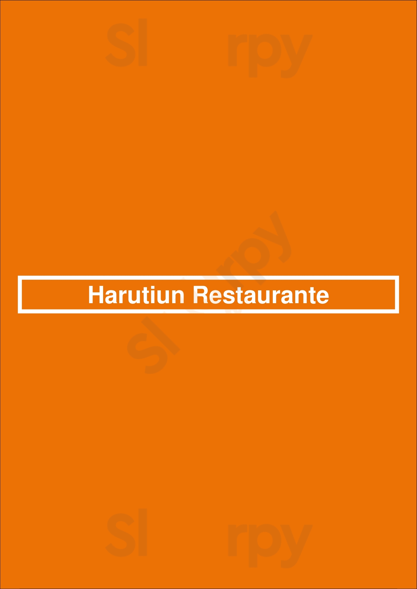 Harutiun Restaurante Buenos Aires Menu - 1