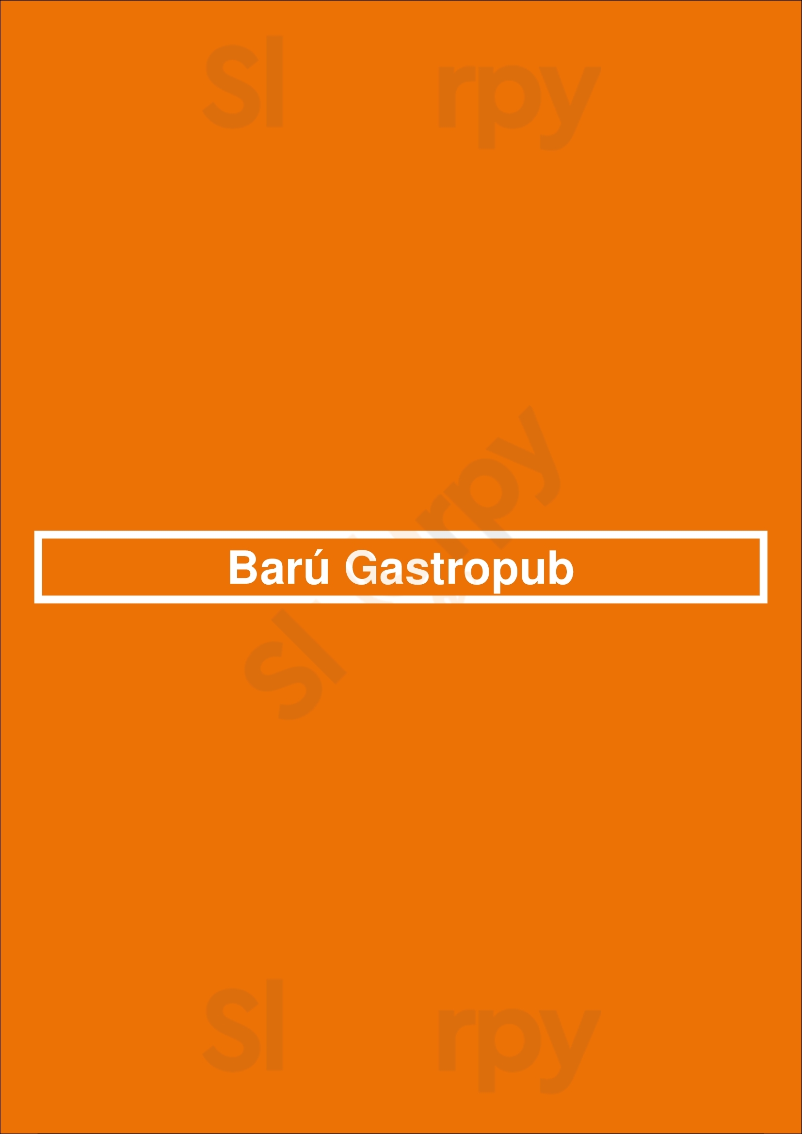 Barú Gastropub Buenos Aires Menu - 1