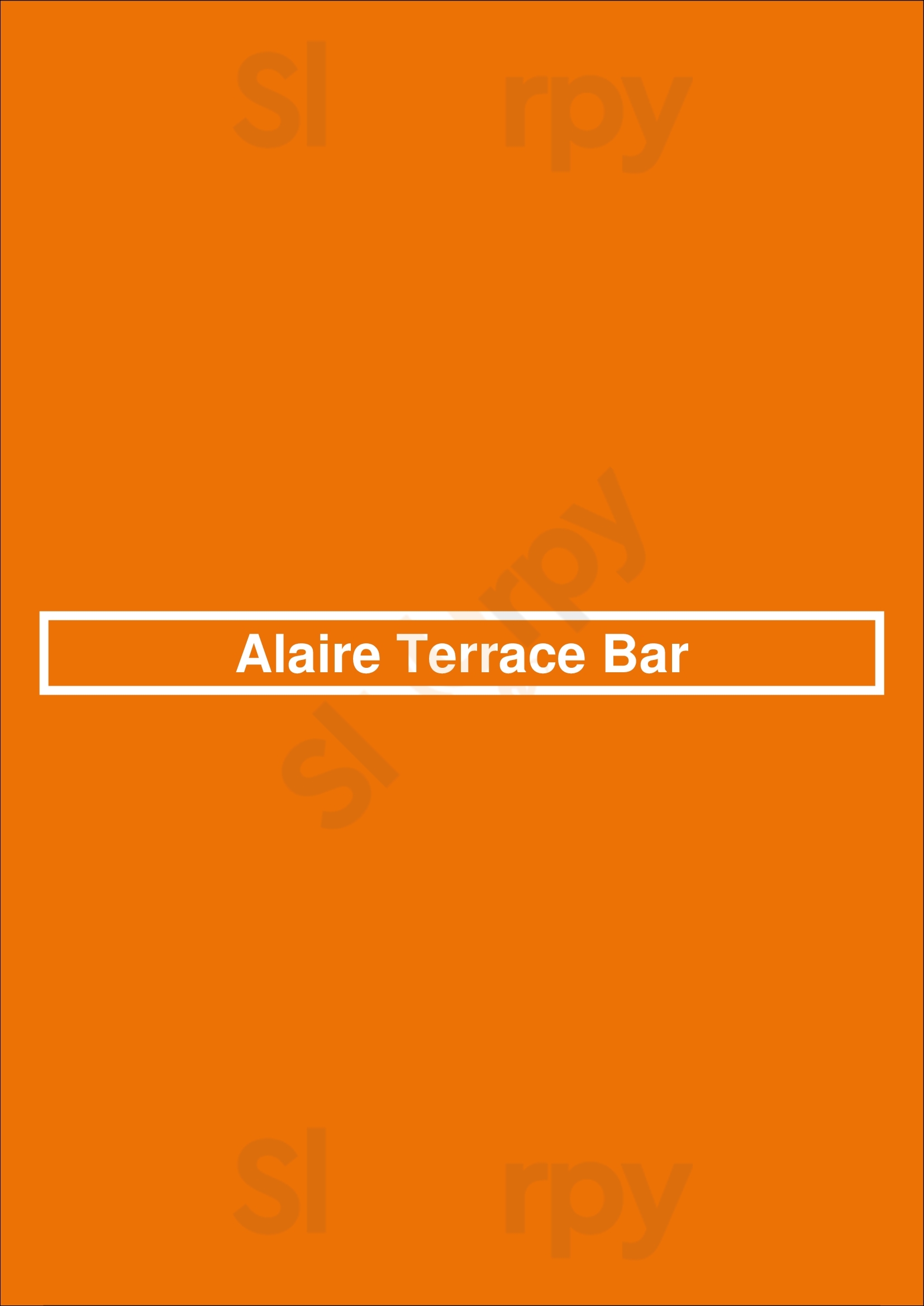 Alaire Terrace Bar Buenos Aires Menu - 1