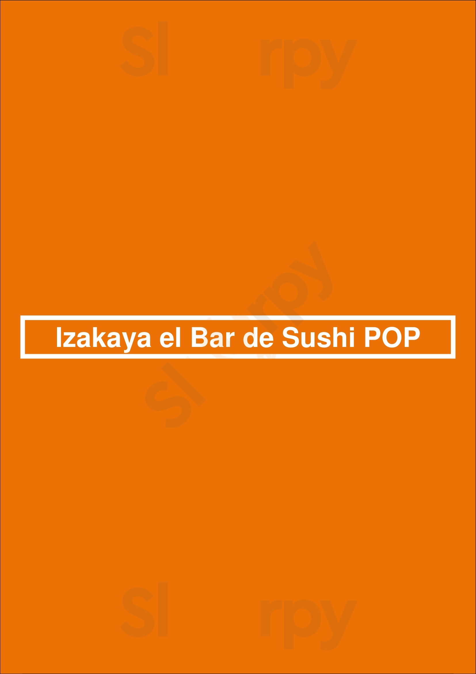Izakaya El Bar De Sushi Pop Buenos Aires Menu - 1
