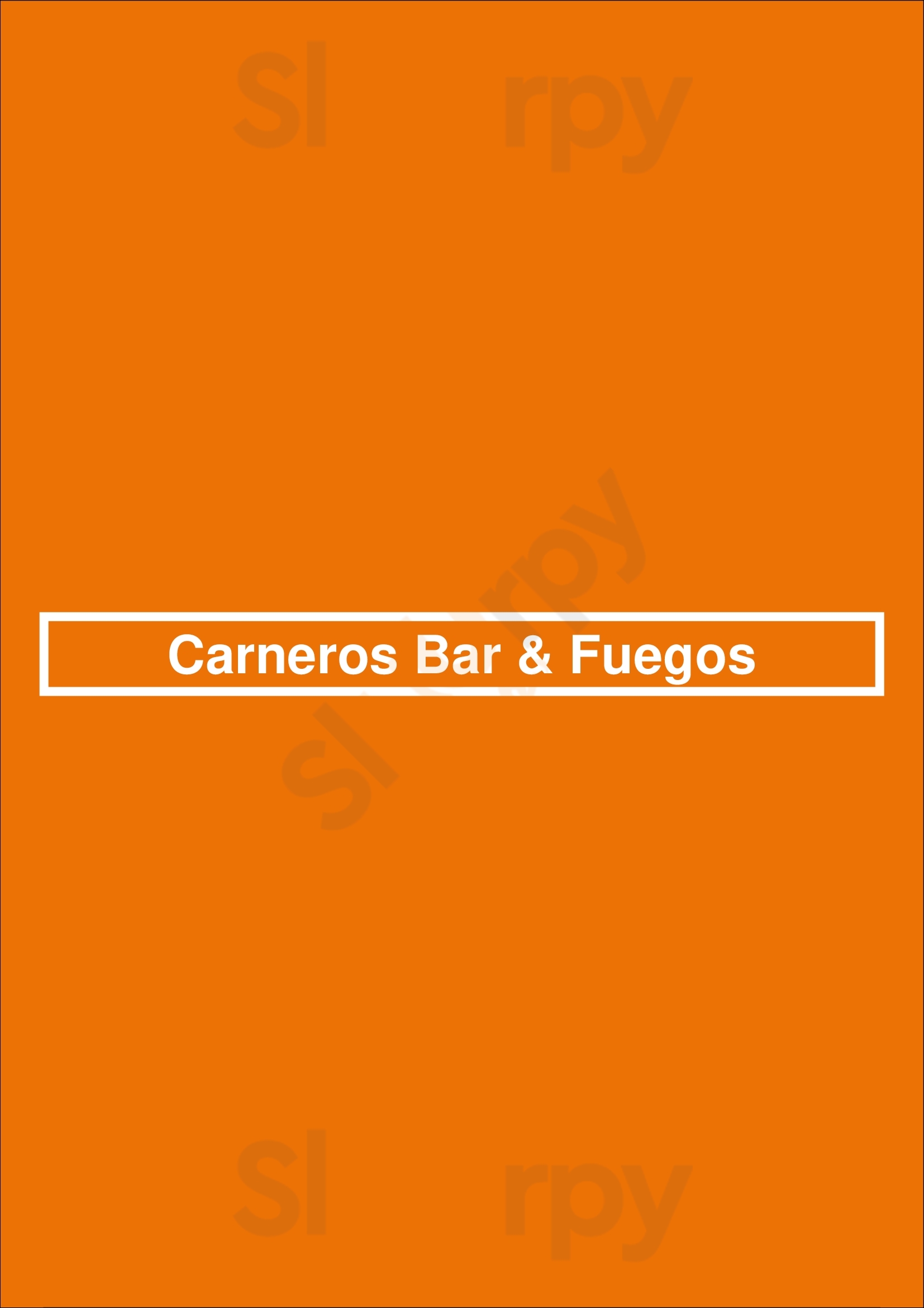 Carneros Bar & Fuegos Buenos Aires Menu - 1