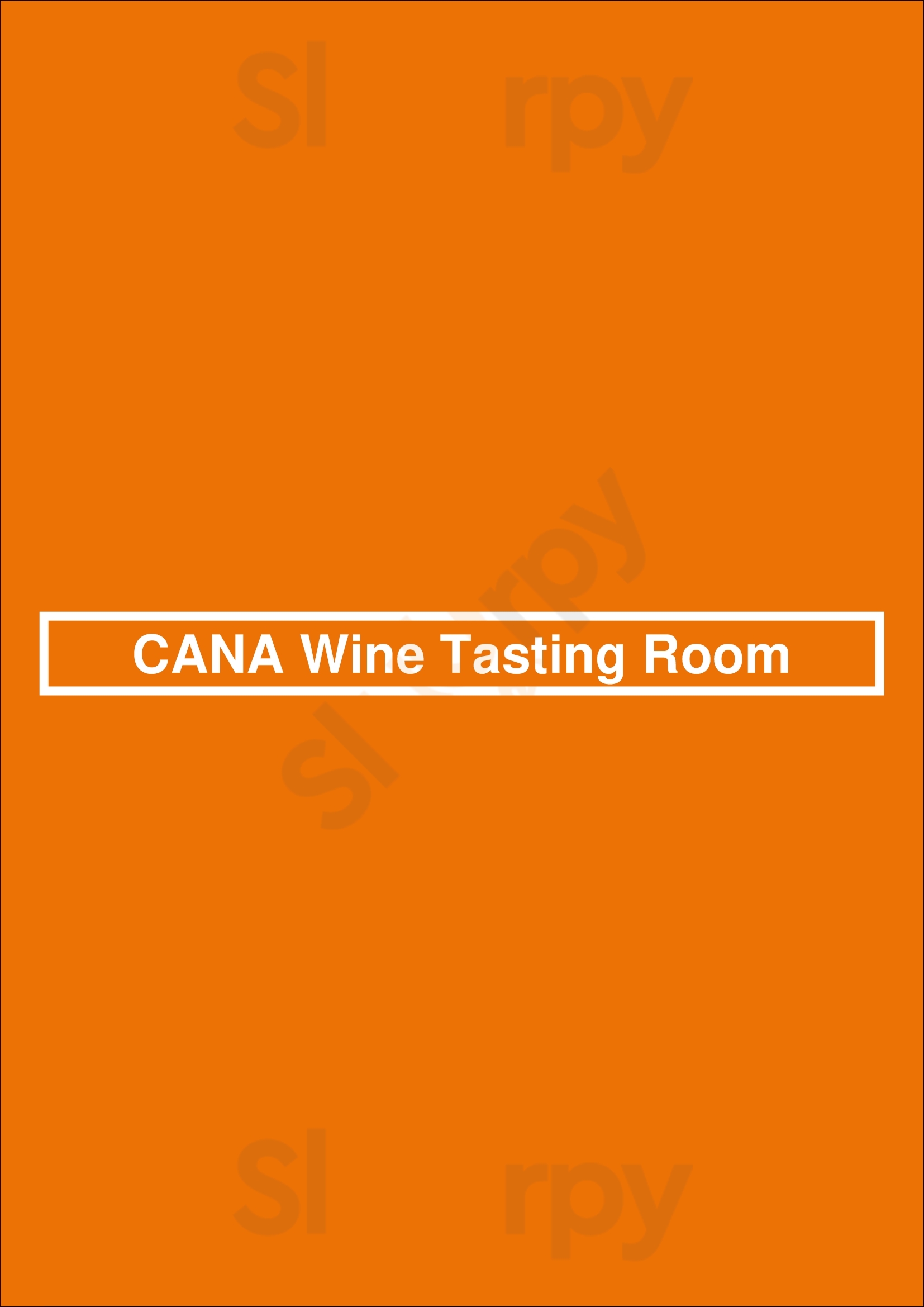 Cana Wine Tasting Room Buenos Aires Menu - 1