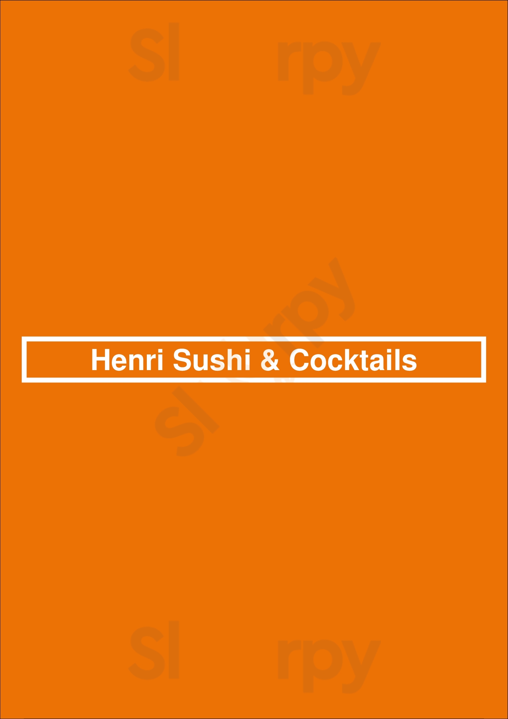 Henri Sushi & Cocktails Buenos Aires Menu - 1