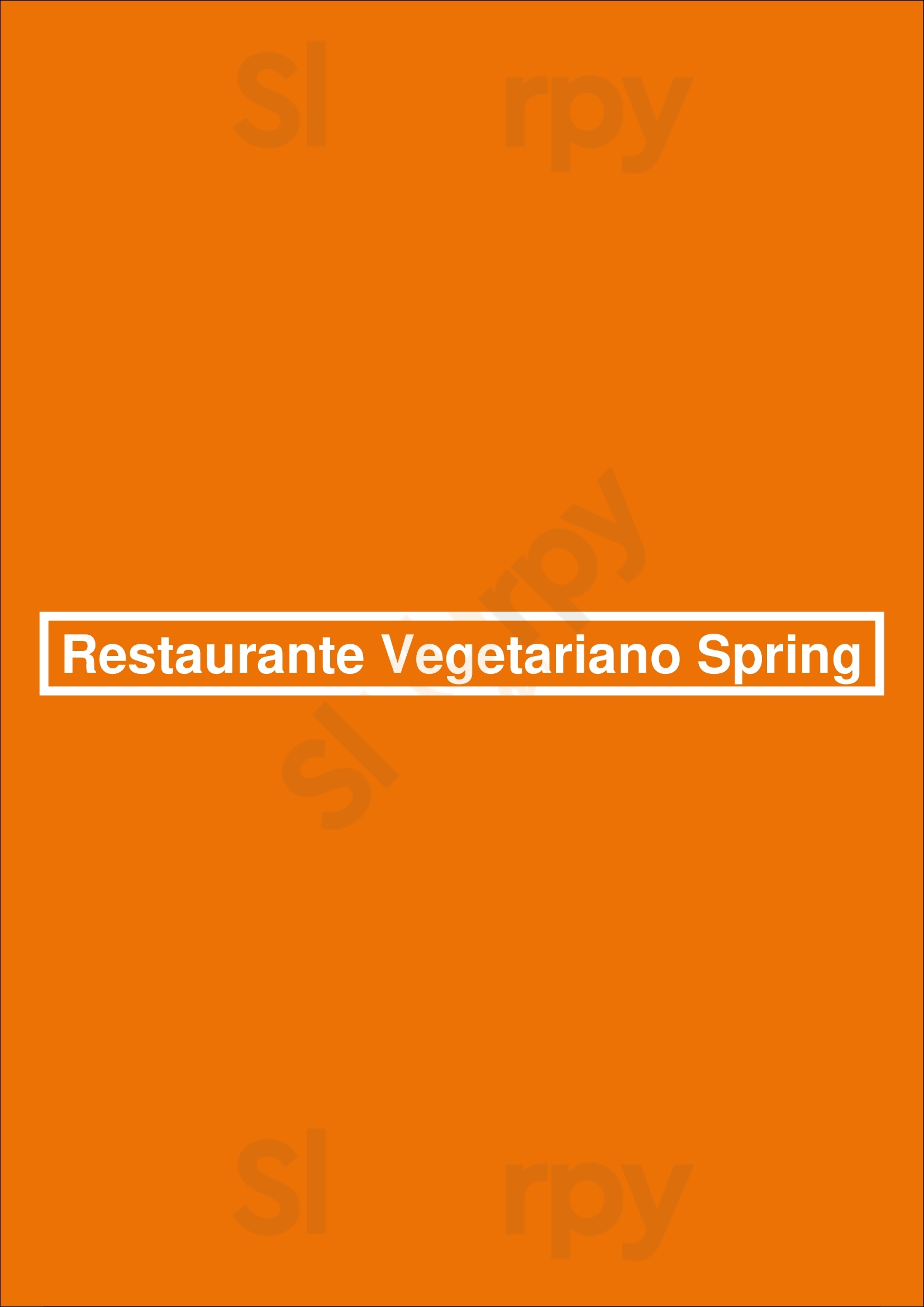 Restaurante Vegetariano Spring Buenos Aires Menu - 1