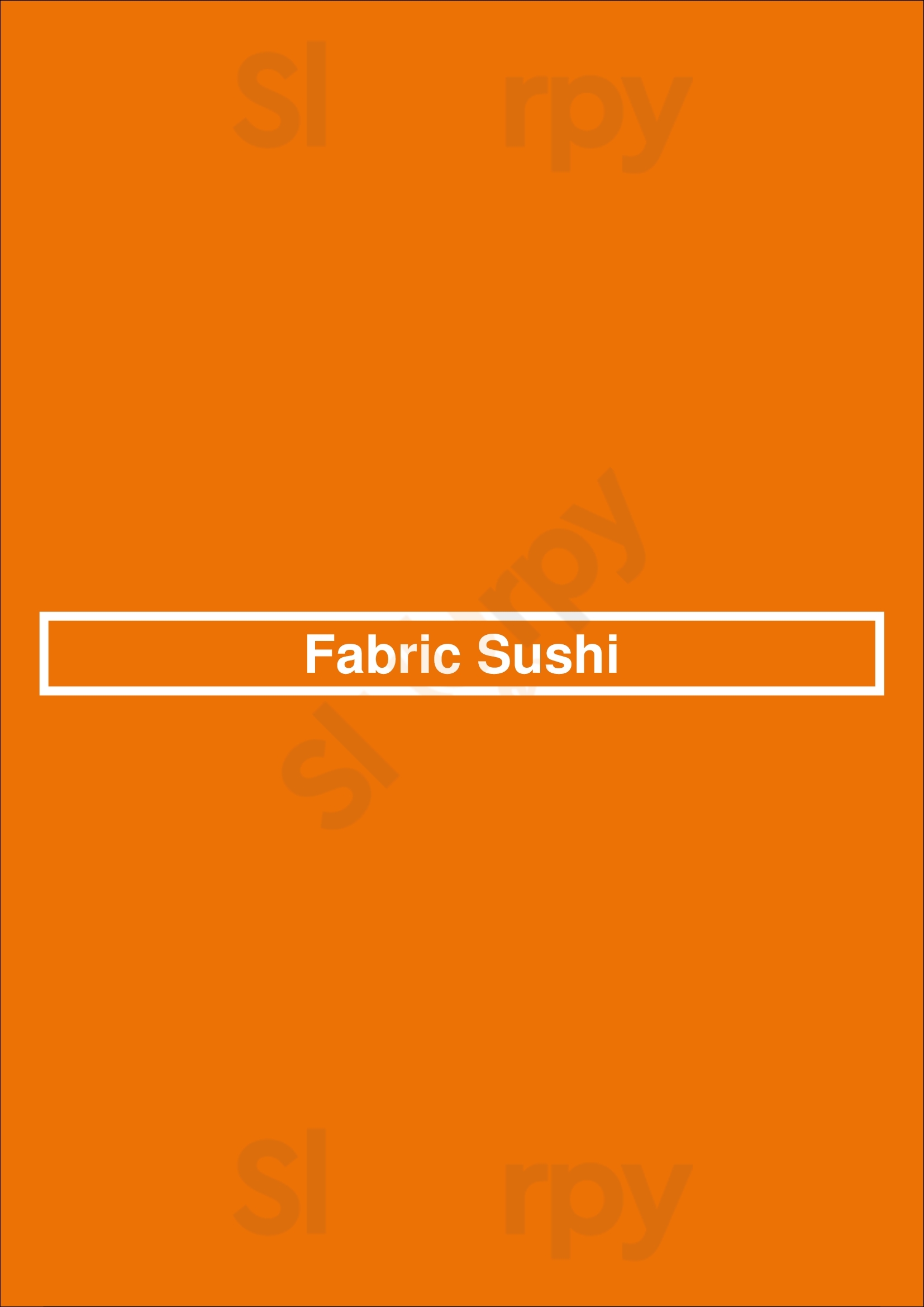Fabric Sushi Buenos Aires Menu - 1