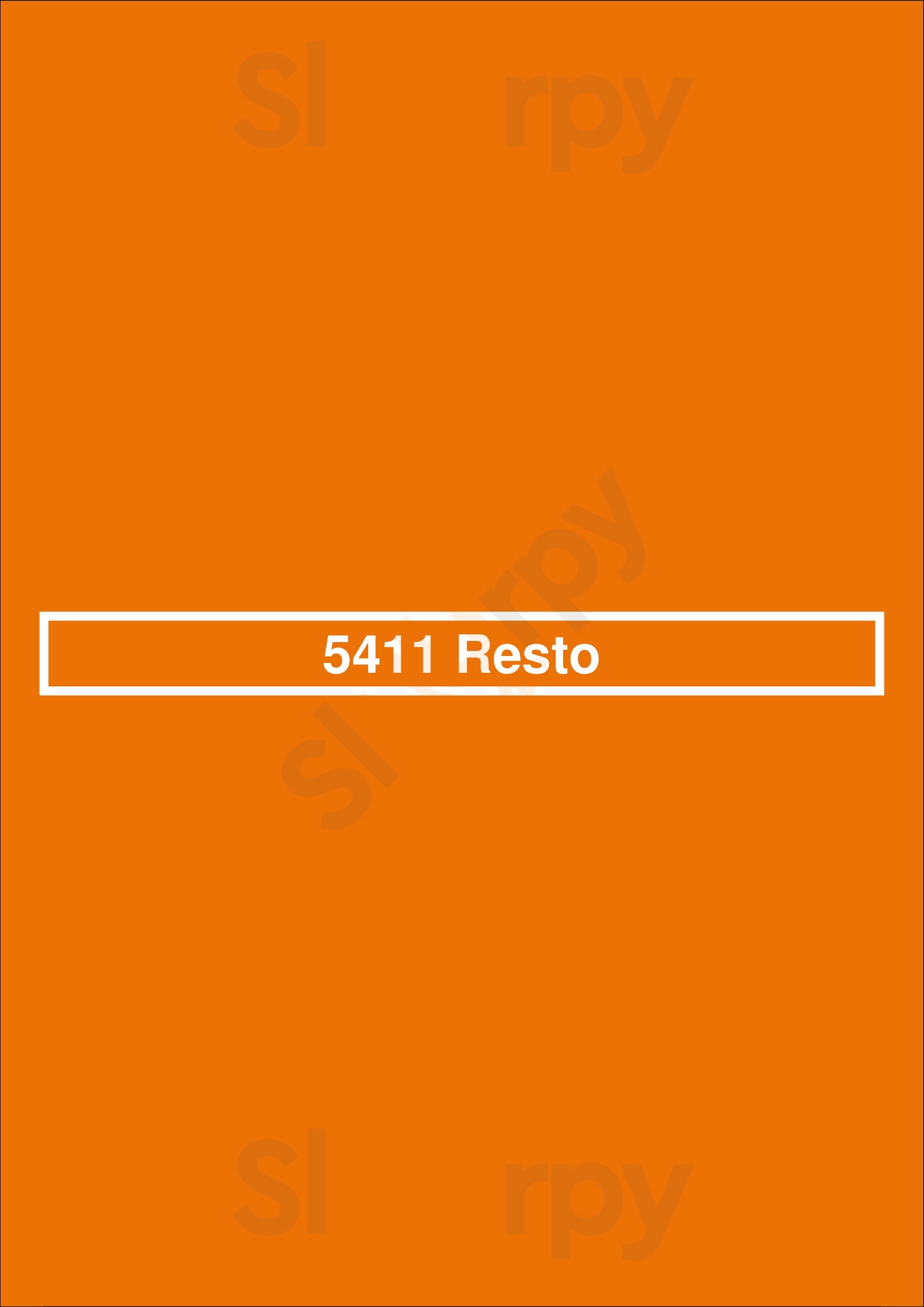 5411 Resto Buenos Aires Menu - 1