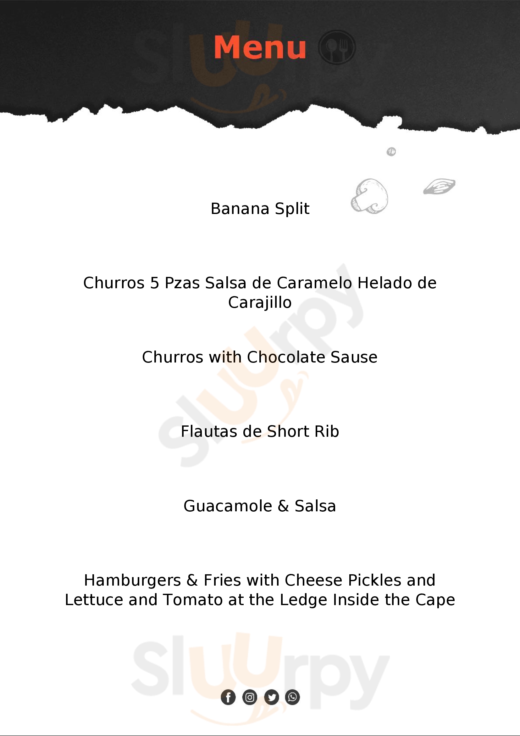 The Rooftop At The Cape A Thompson Hotel Cabo San Lucas Menu - 1