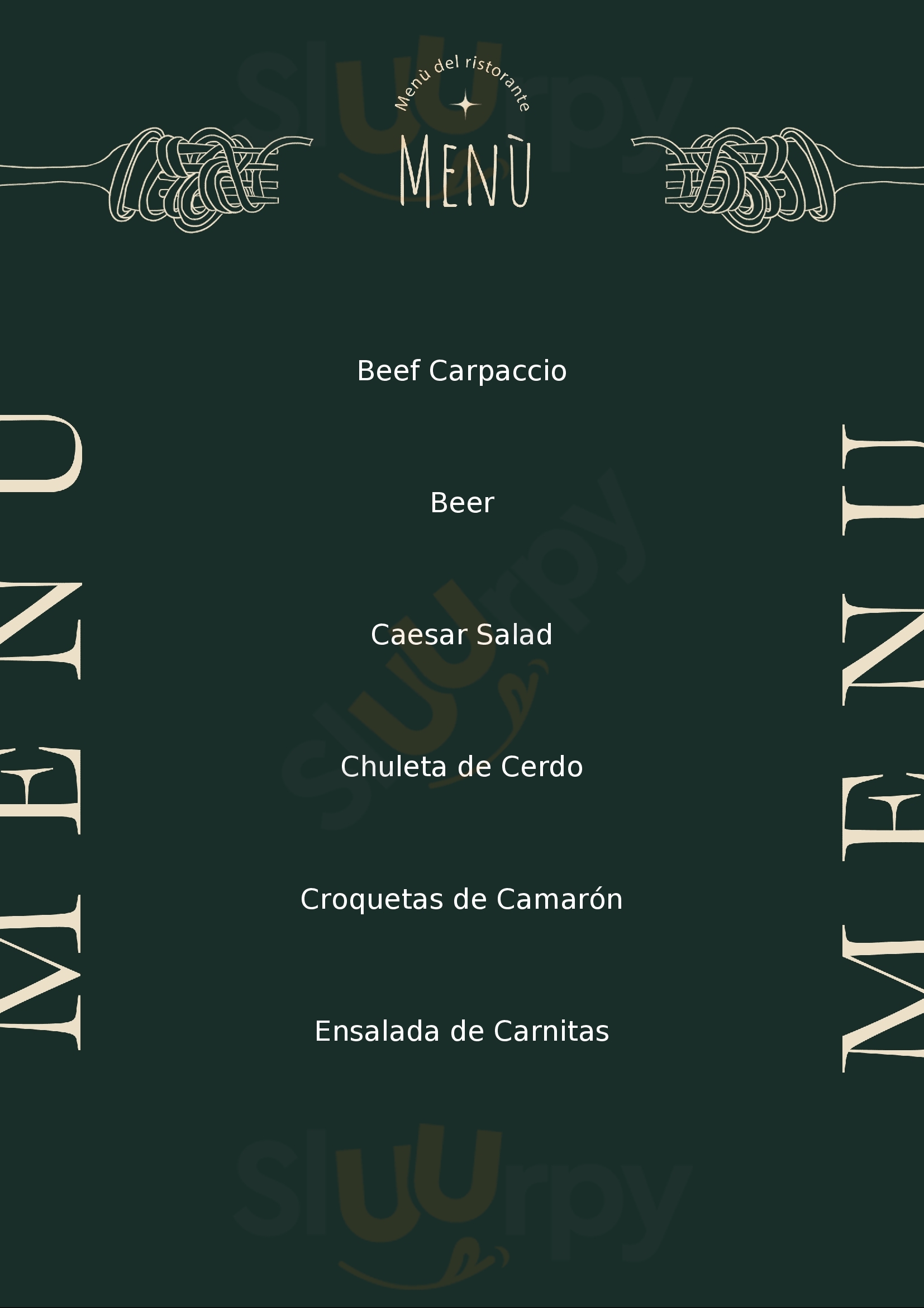 The Restaurant San Miguel de Allende Menu - 1