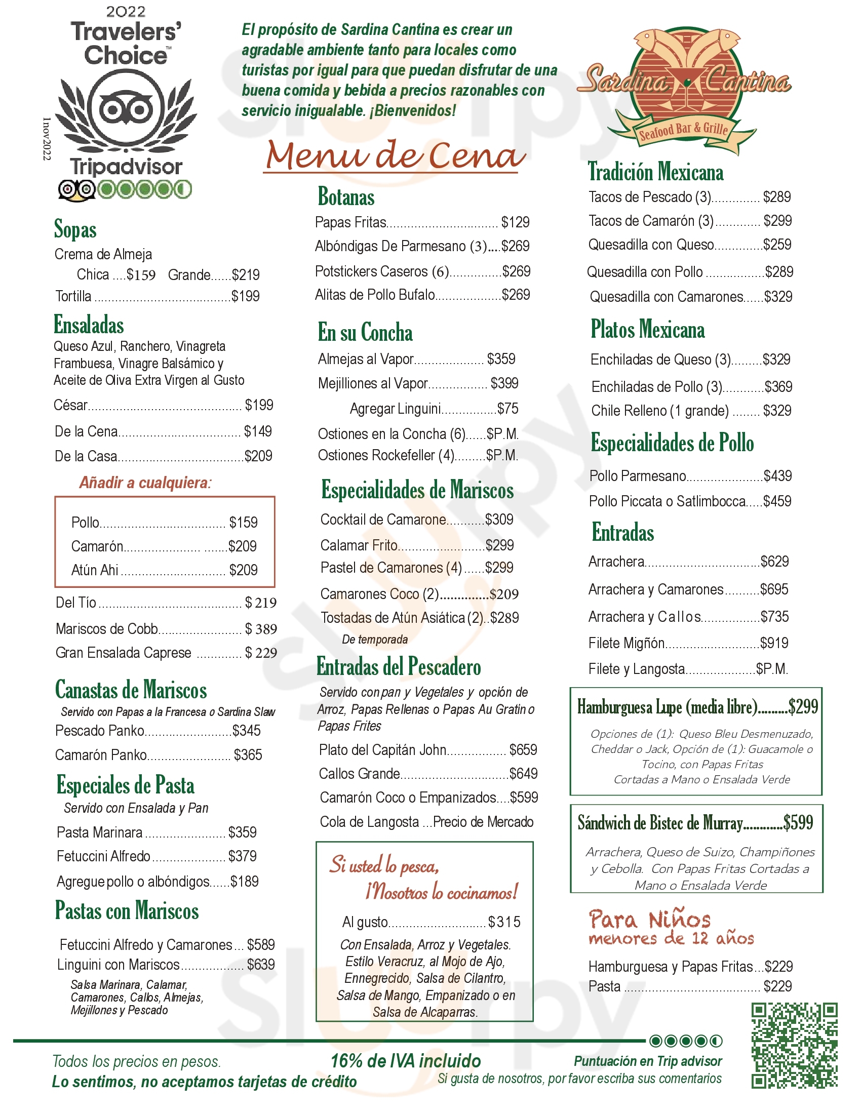 Sardina Cantina San José Del Cabo Menu - 1